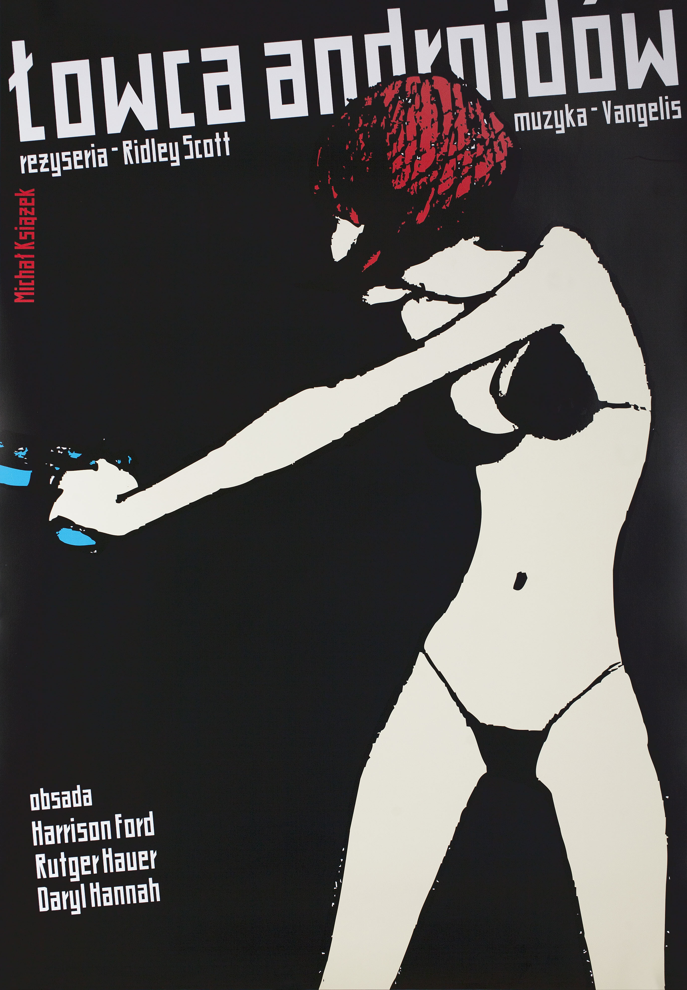 Бегущий по лезвию (Blade Runner, 1982), режиссёр Ридли Скотт, польский плакат к фильму, 2006 год, автор Михал Ксязек