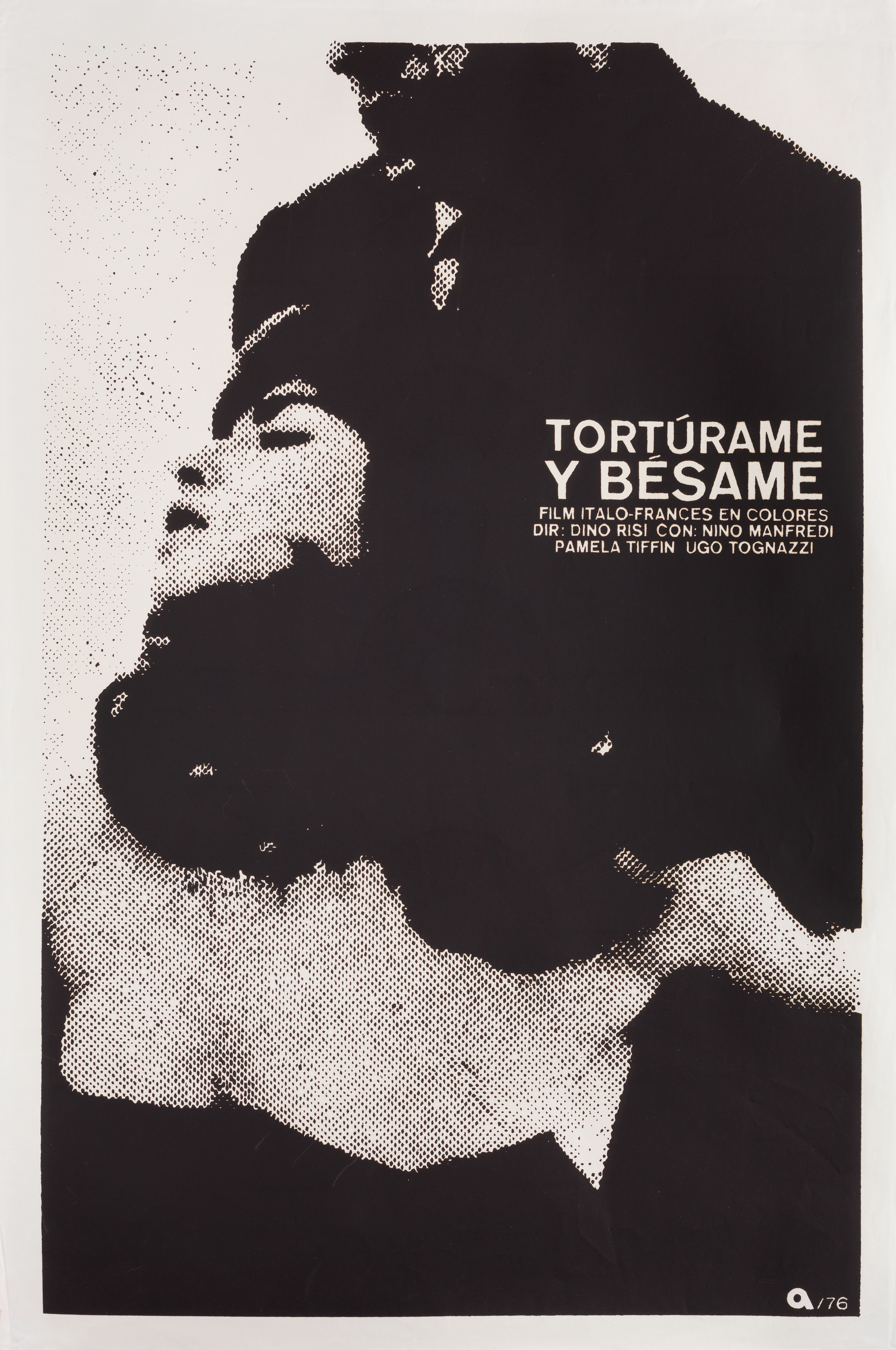 Убей меня поцелуями (Kill Me with Kisses, 1968), режиссёр Дино Ризи, кубинский плакат к фильму, 1976 год