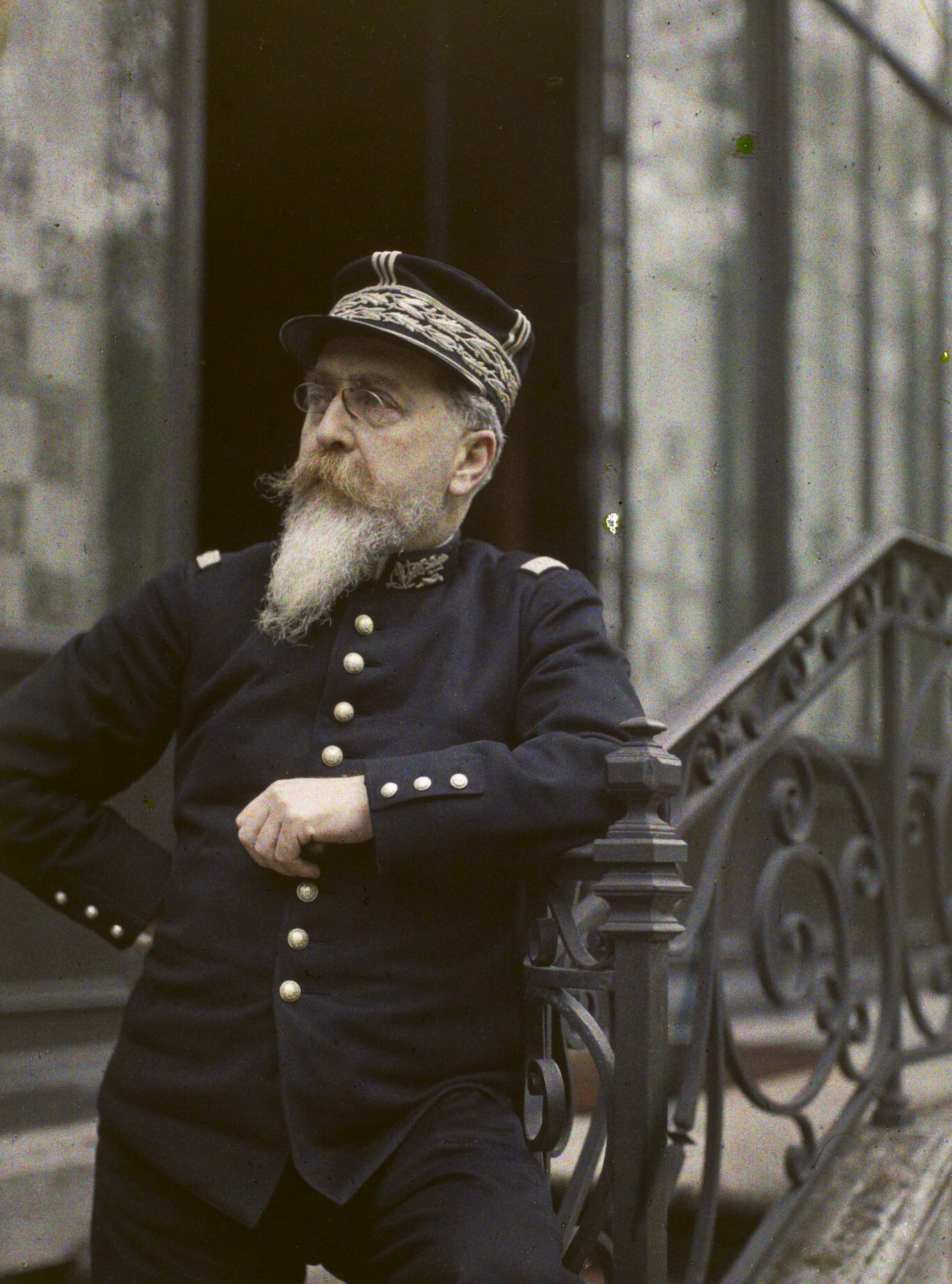 Нанси, Франция. Леон Мирман, префект Мерта и Мозеля, 1915 год, автор Джордж Шевалье (автохром)