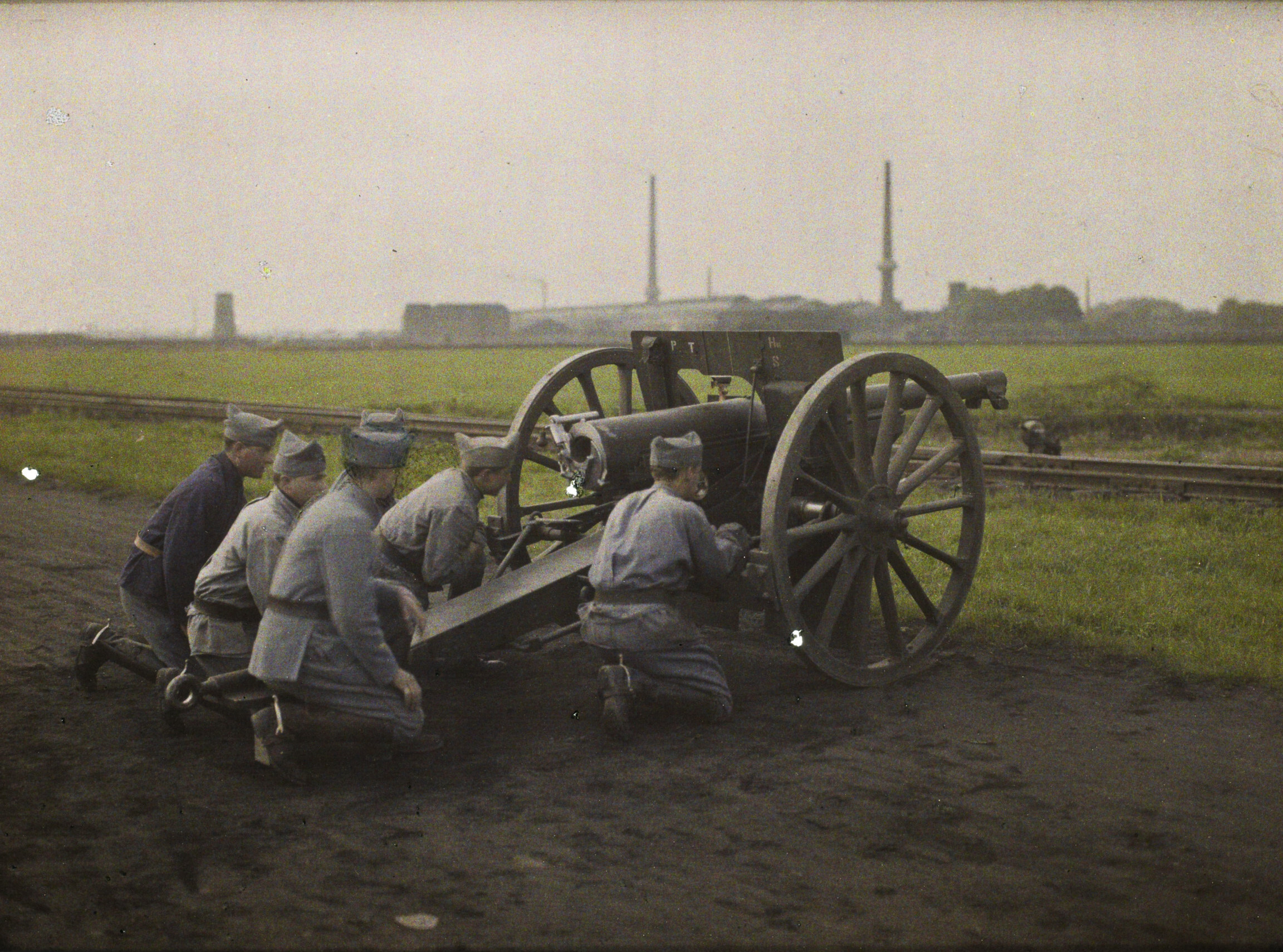Дюссельдорф, Германия, 1921 год, автор Фредерик Гадмер (автохром)