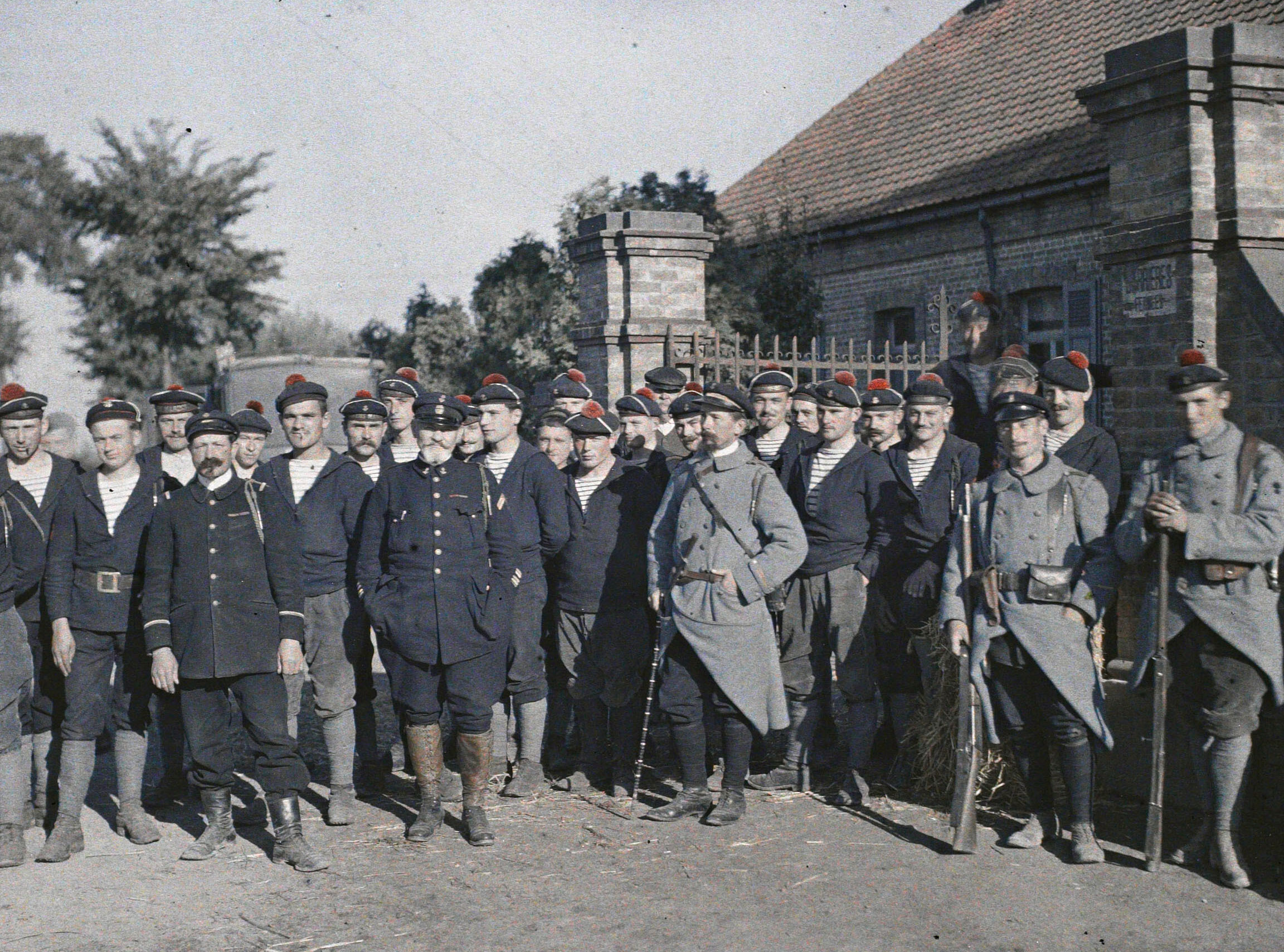 Дюнкерк, Франция, 1917 год, автор Пол Кастельно (автохром)