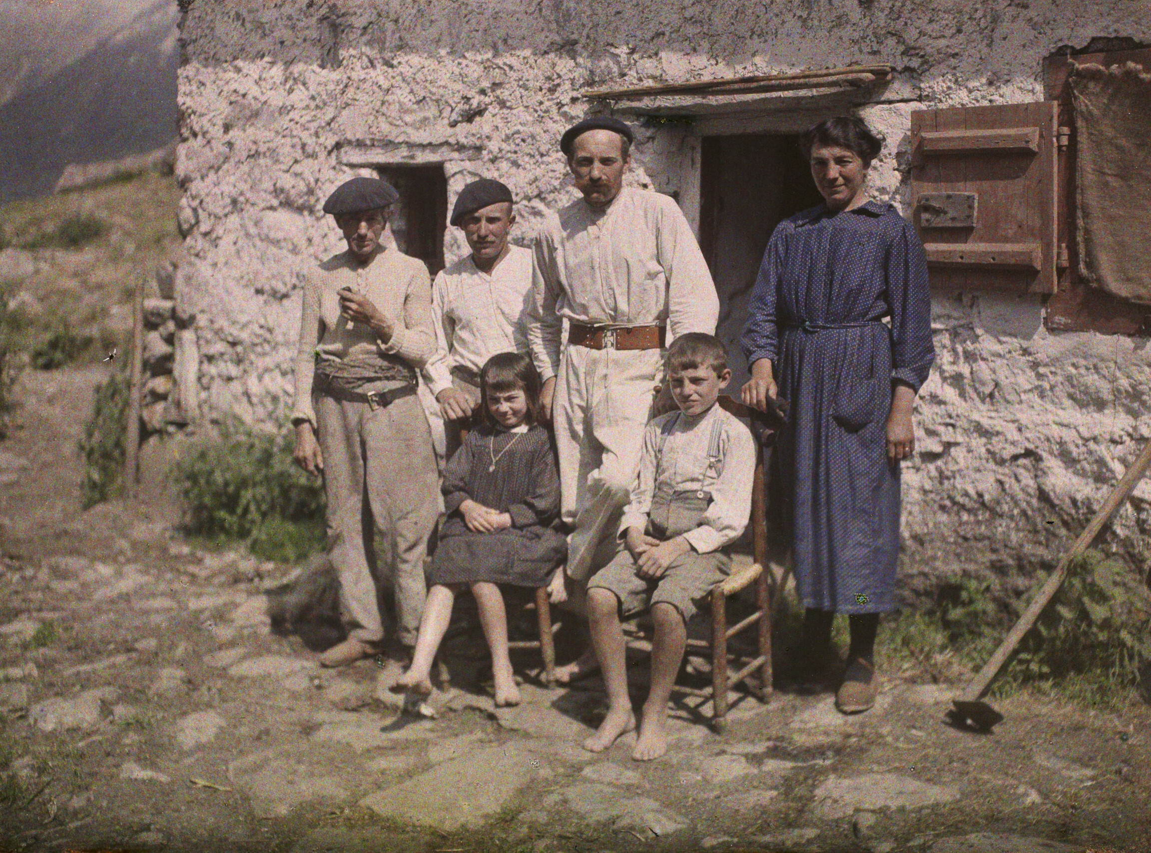 Долина Котре, Верхние Пиренеи, Франция, 1921 год, автор Фернан Кювилль (2) (автохром)