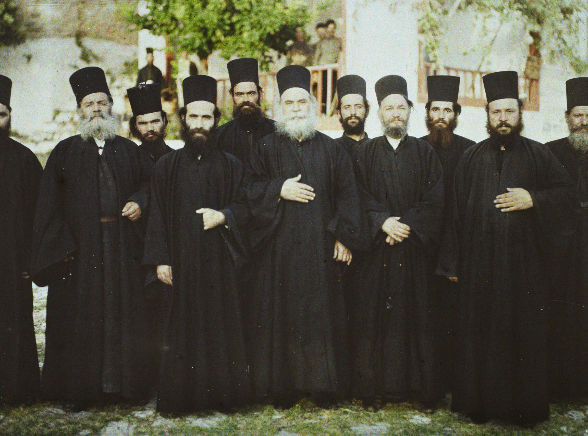 Гора Афон, Греция, 1913 год, автор Стефан Пассе (автохром)