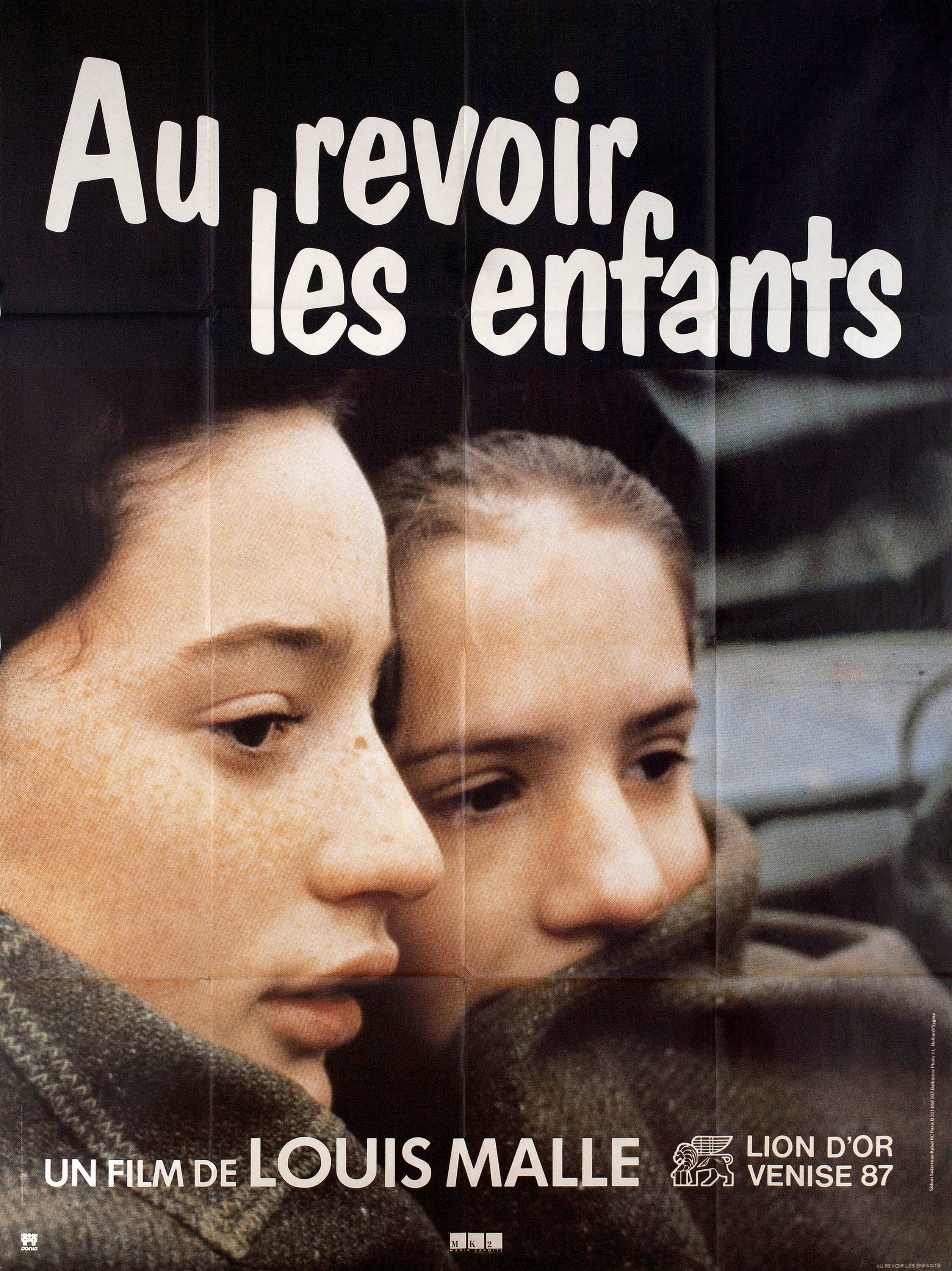 До свидания, дети (Au Revoir Les Enfants, 1987), режиссёр Луи Маль, французский постер к фильму, 1987 год