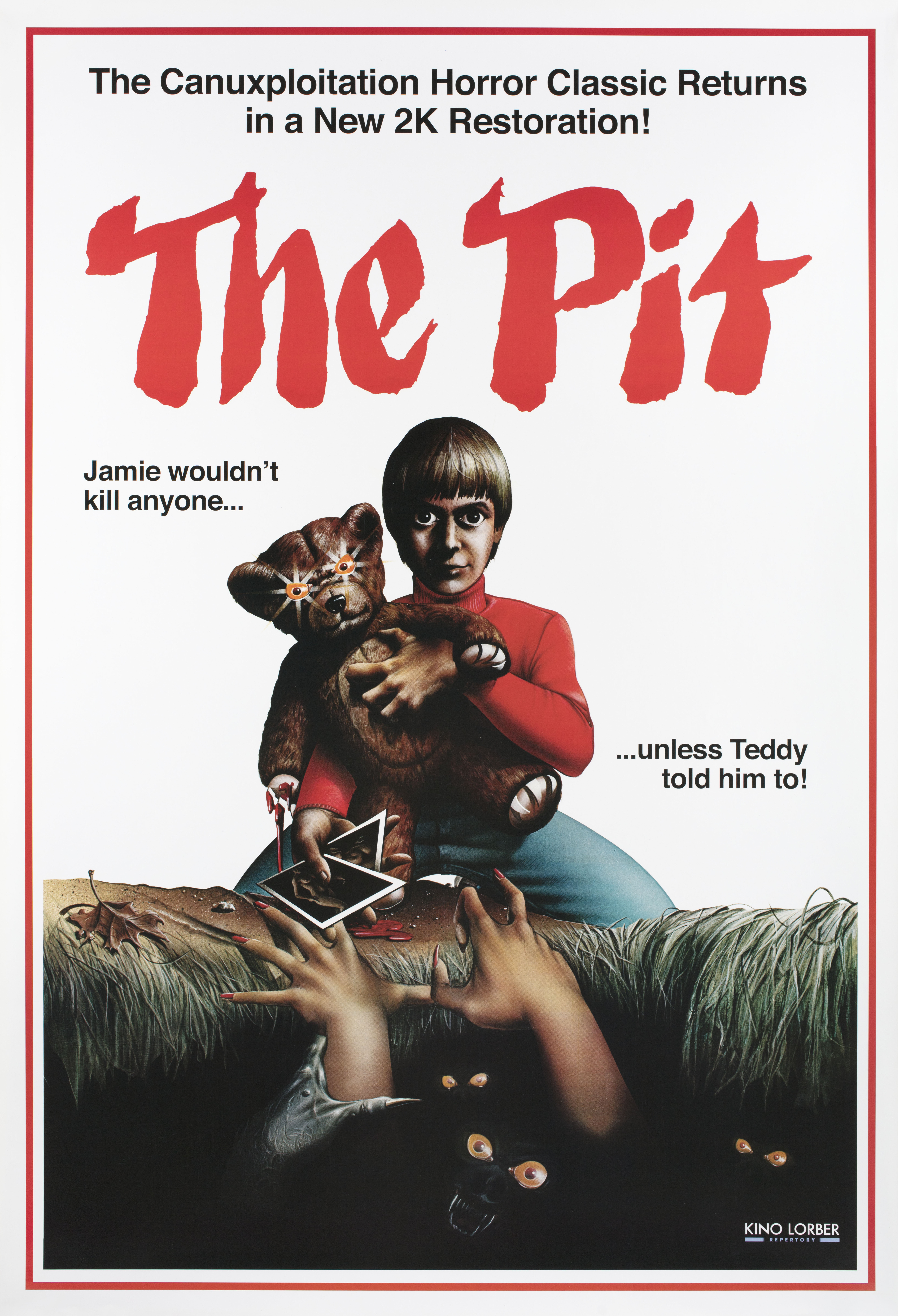 Яма (The Pit, 1981), режиссёр Лью Леман, американский постер к фильму, 2016 год