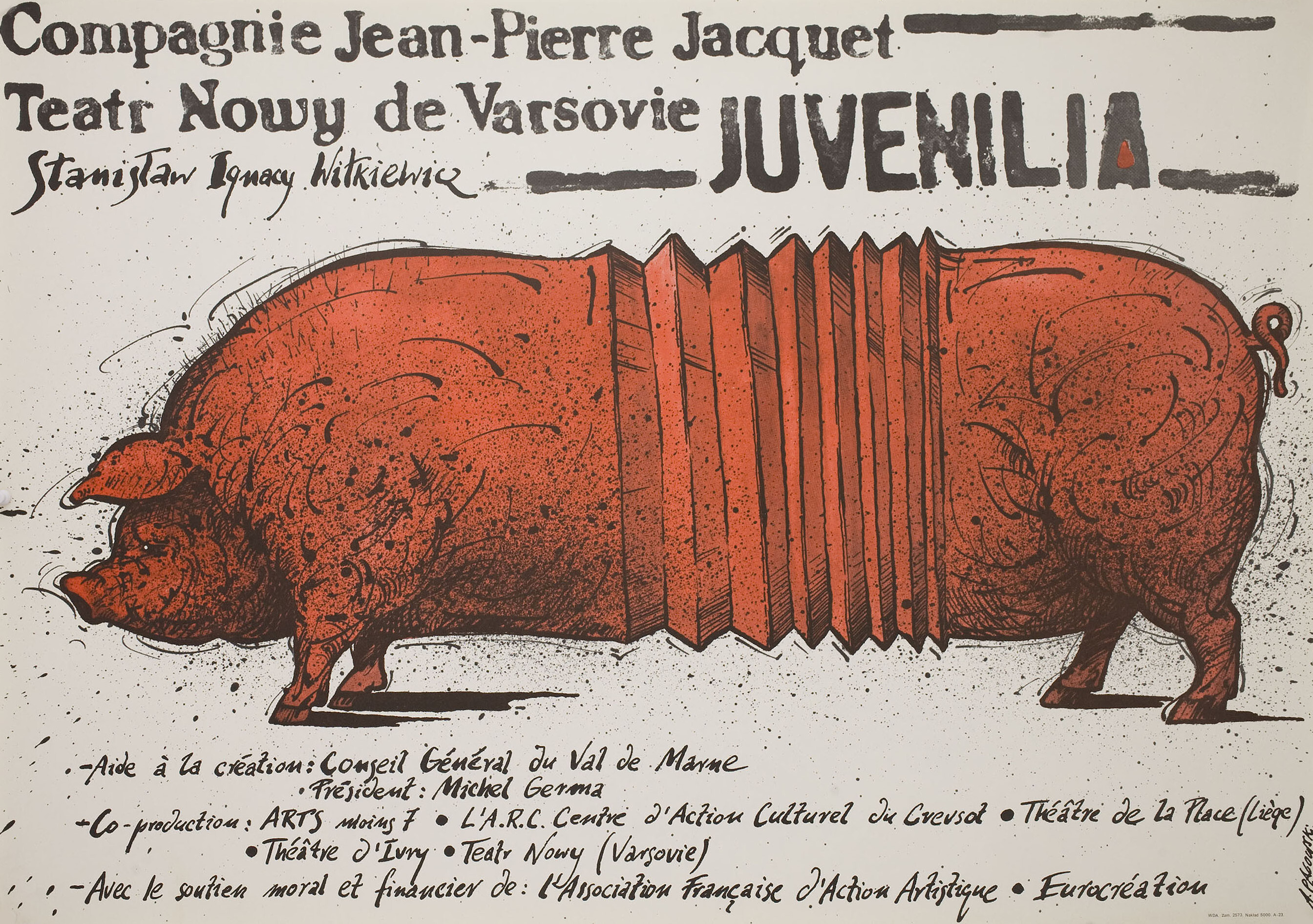 Ювенилия, польский постер, автор Анджей Паговский, 1989 год