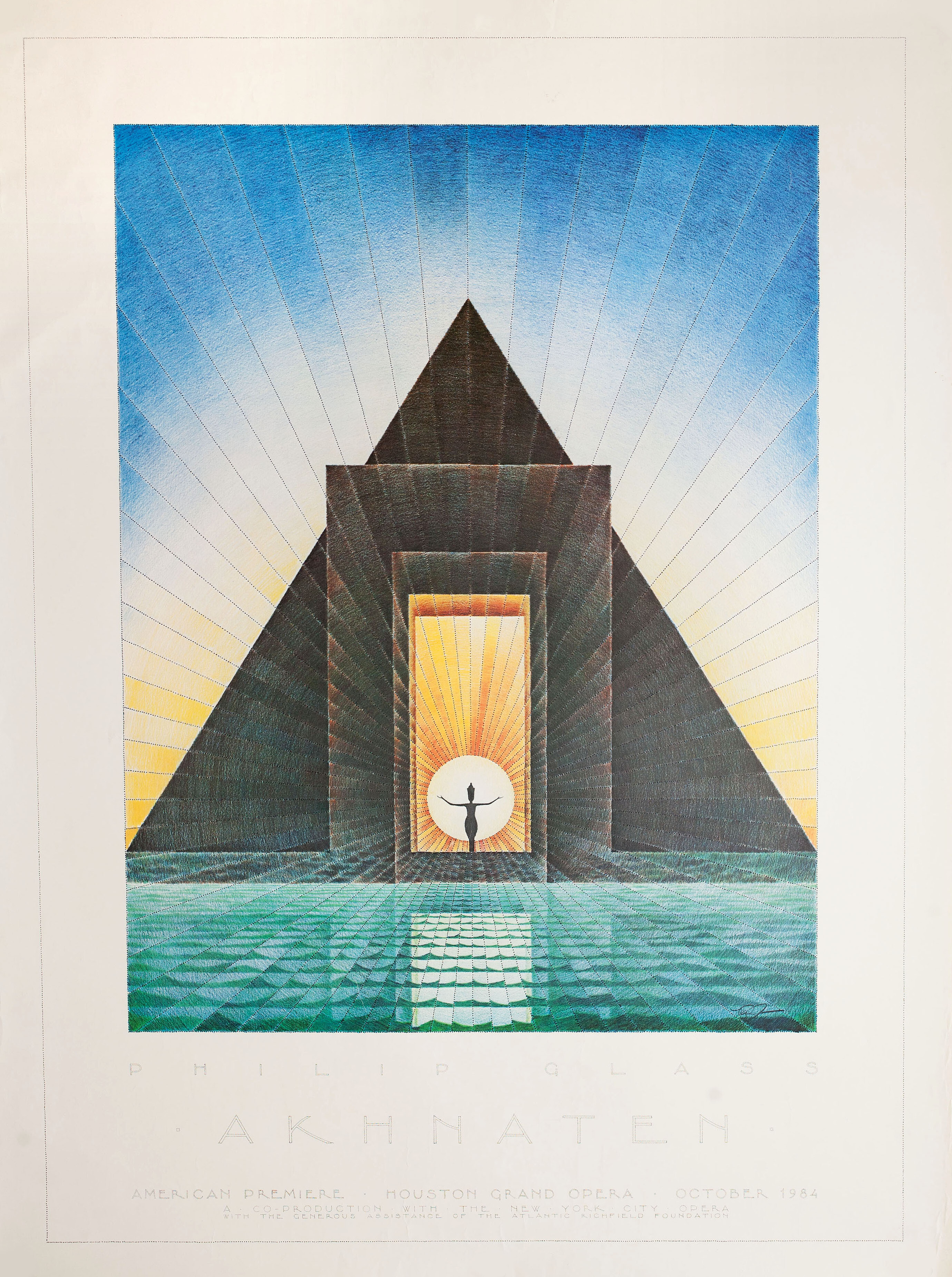 Эхнатон, режиссёр Дэвид Фриман, постер, 1984 год