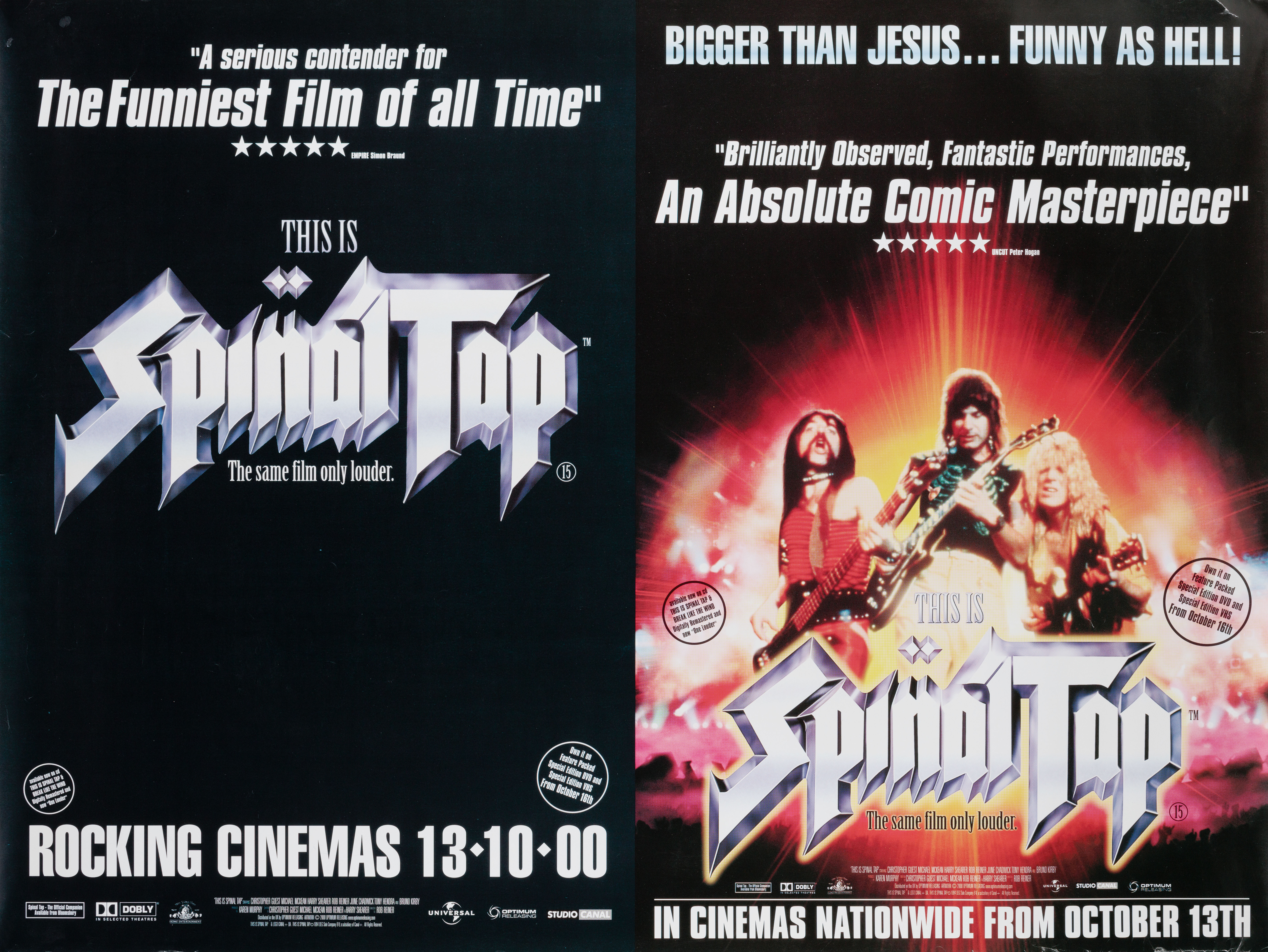 Это – Spinal Tap (This Is Spinal Tap, 1984), режиссёр Роб Райнер, британский постер к фильму, 2000 год