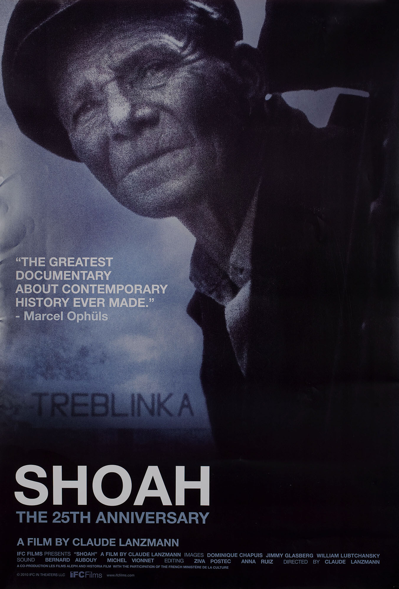 Шоа (Shoah, 1985), режиссёр Клод Ланцман, американский постер к фильму, 2010 год