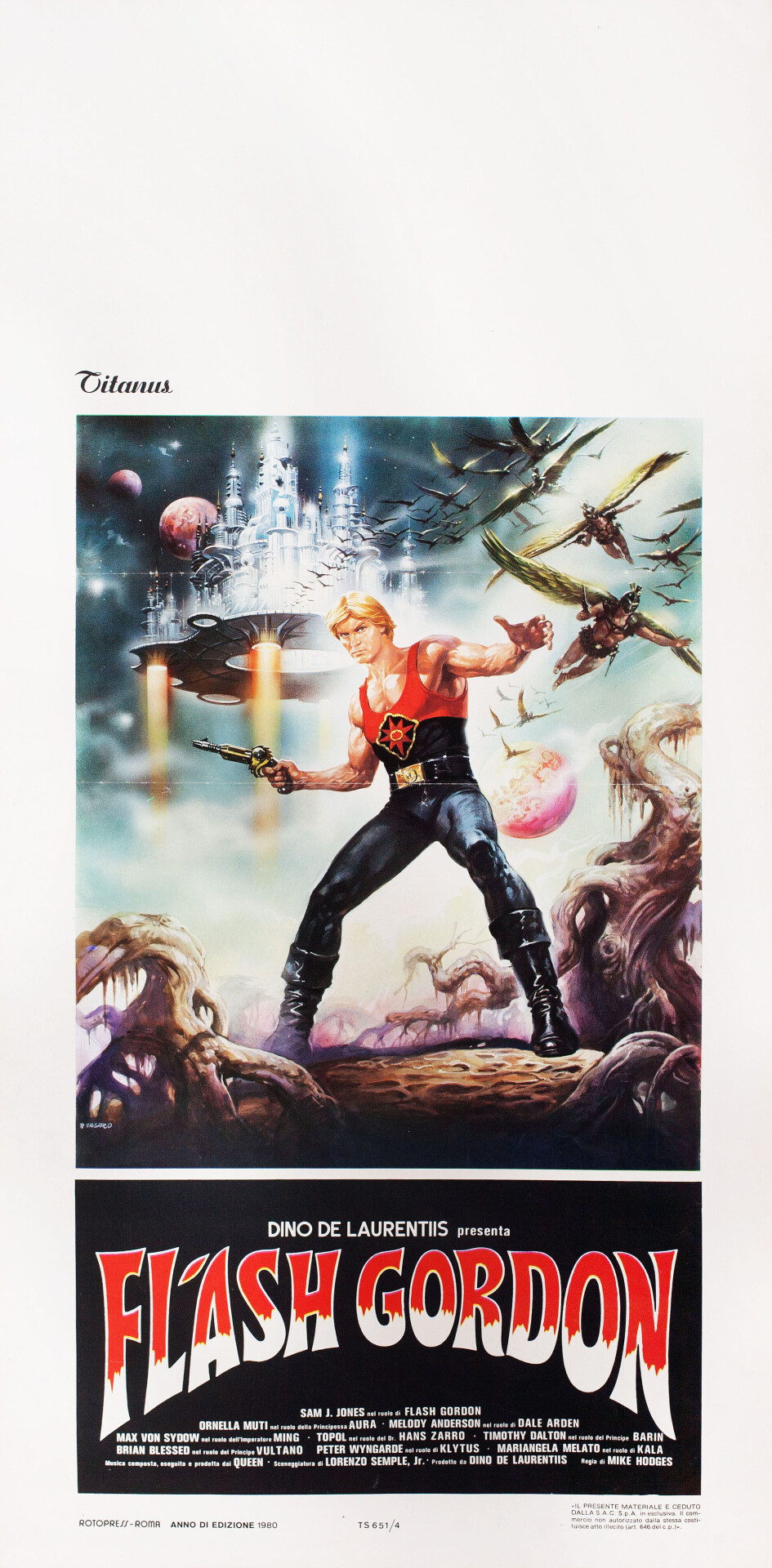 Флэш Гордон (Flash Gordon, 1980), режиссёр Майк Ходжес, итальянский ...