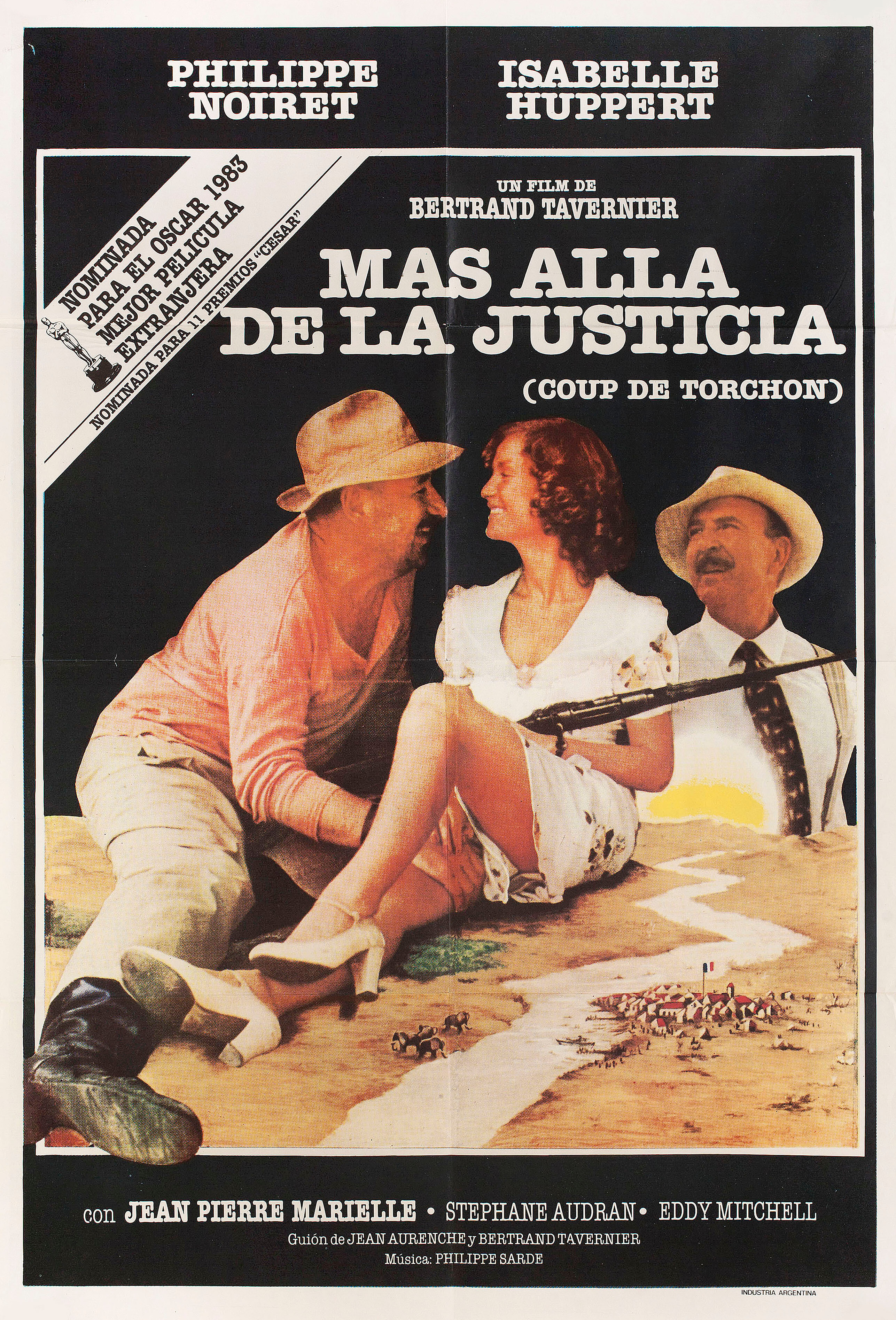 Безупречная репутация (Coup de torchon, 1981), режиссёр Бертран Тавернье, аргентинский постер к фильму, 1981 год