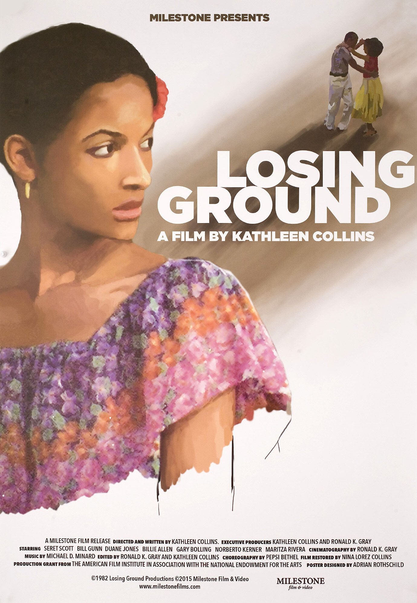 Земля уходит из-под ног (Losing Ground, 1982), режиссёр Кэтлин Коллинз, американский постер к фильму, автор Лорен Кэддик, 2015 год
