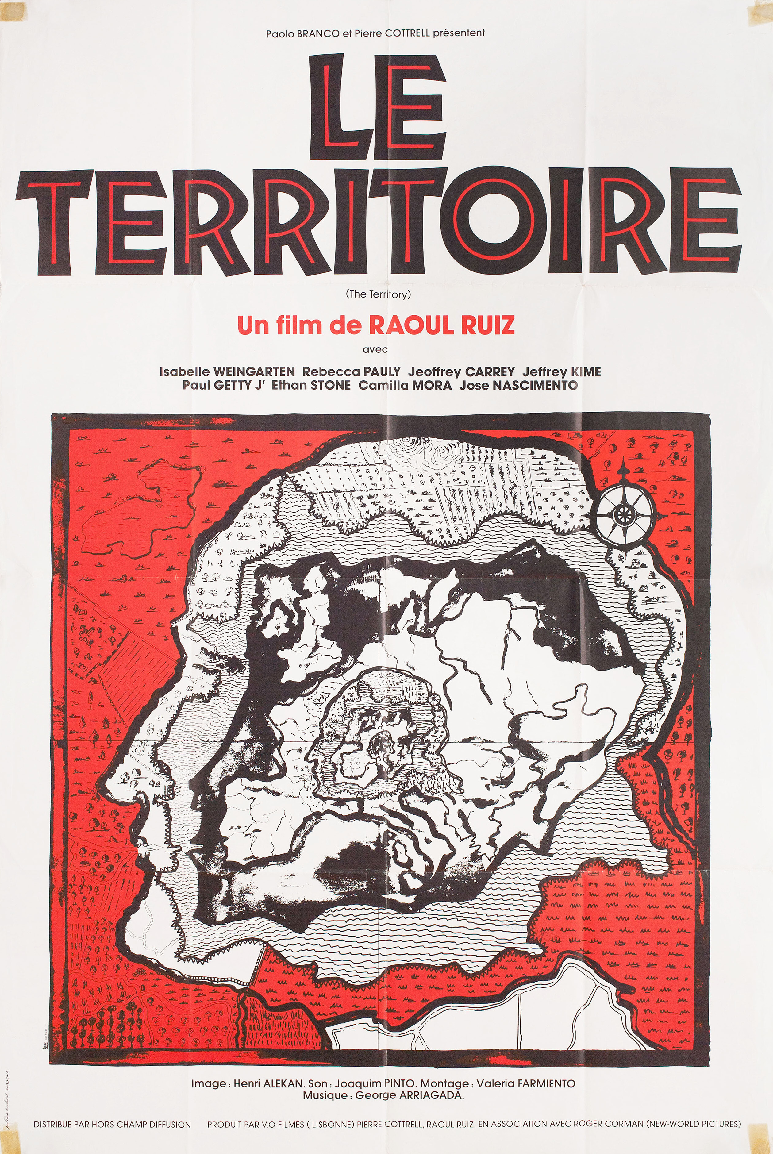 Территория (The Territory, 1981), режиссёр Рауль Руис, французский постер к фильму, 1940 год