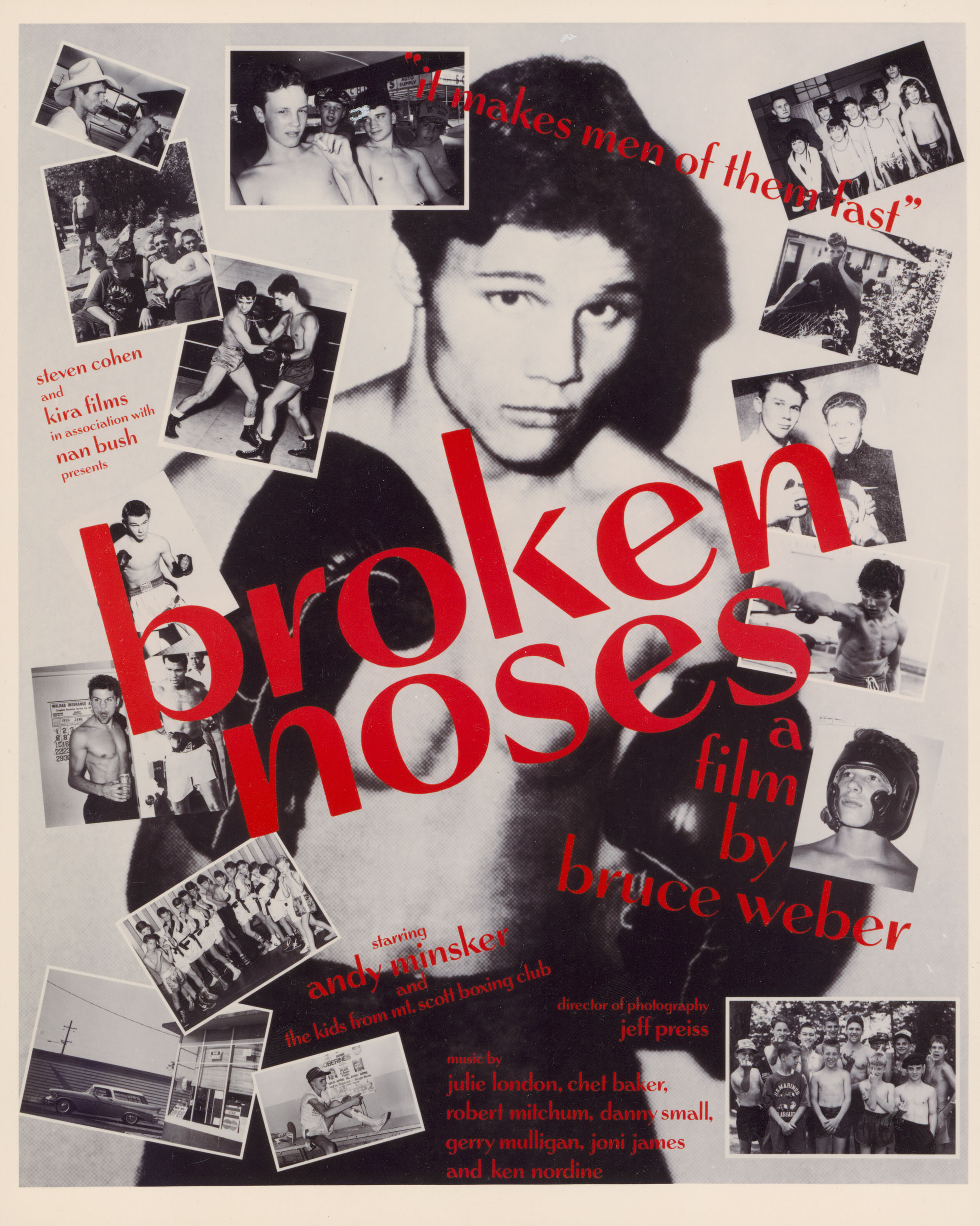 Сломанные носы (Broken Noses, 1987), режиссёр Брюс Вебер, американский постер к фильму, 1987 год