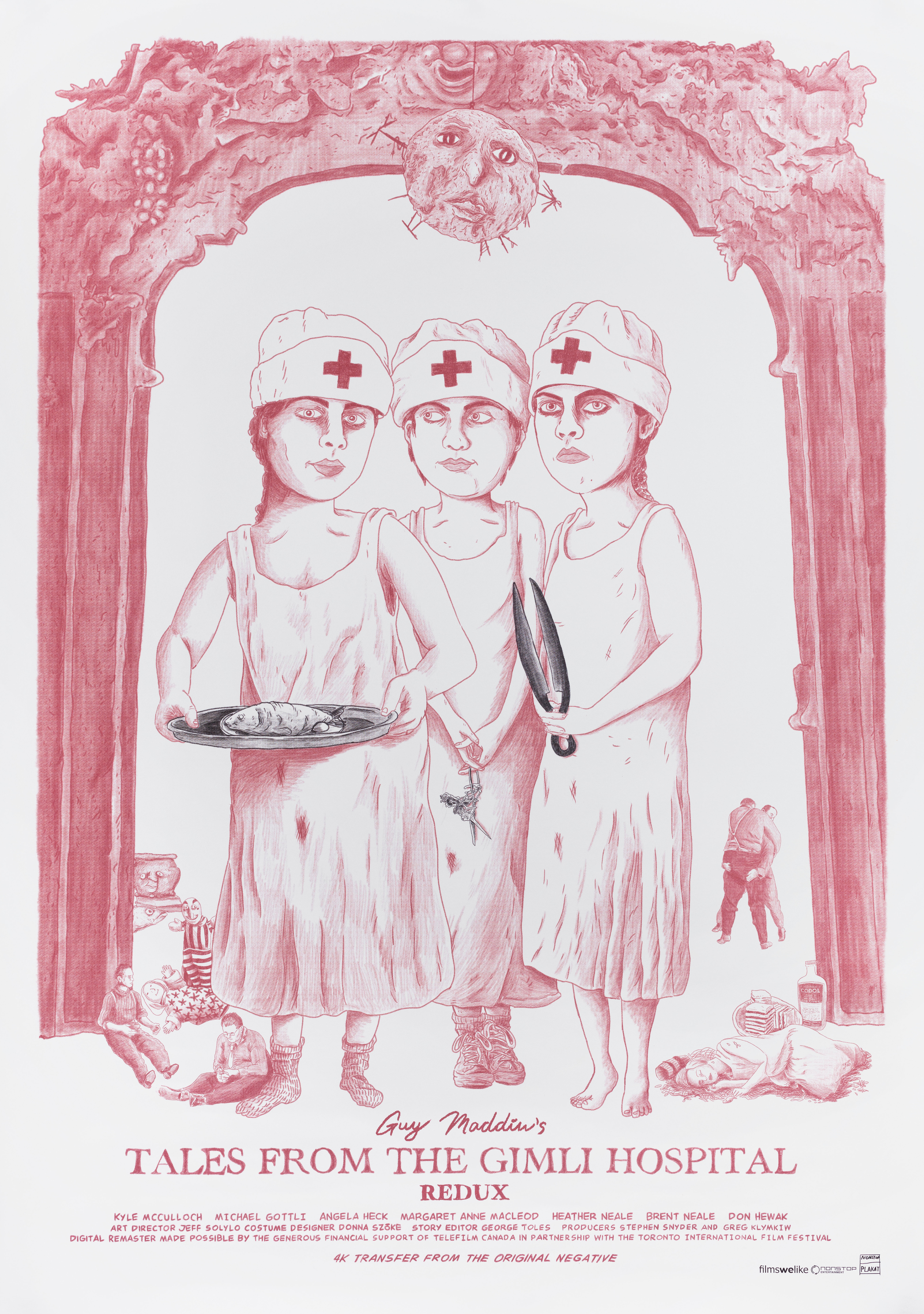 Сказки госпиталя Гимли (Tales from the Gimli Hospital, 1988), режиссёр Гай Мэддин, шведский постер к фильму, автор Кольбейнн Карлссон, 2023 год