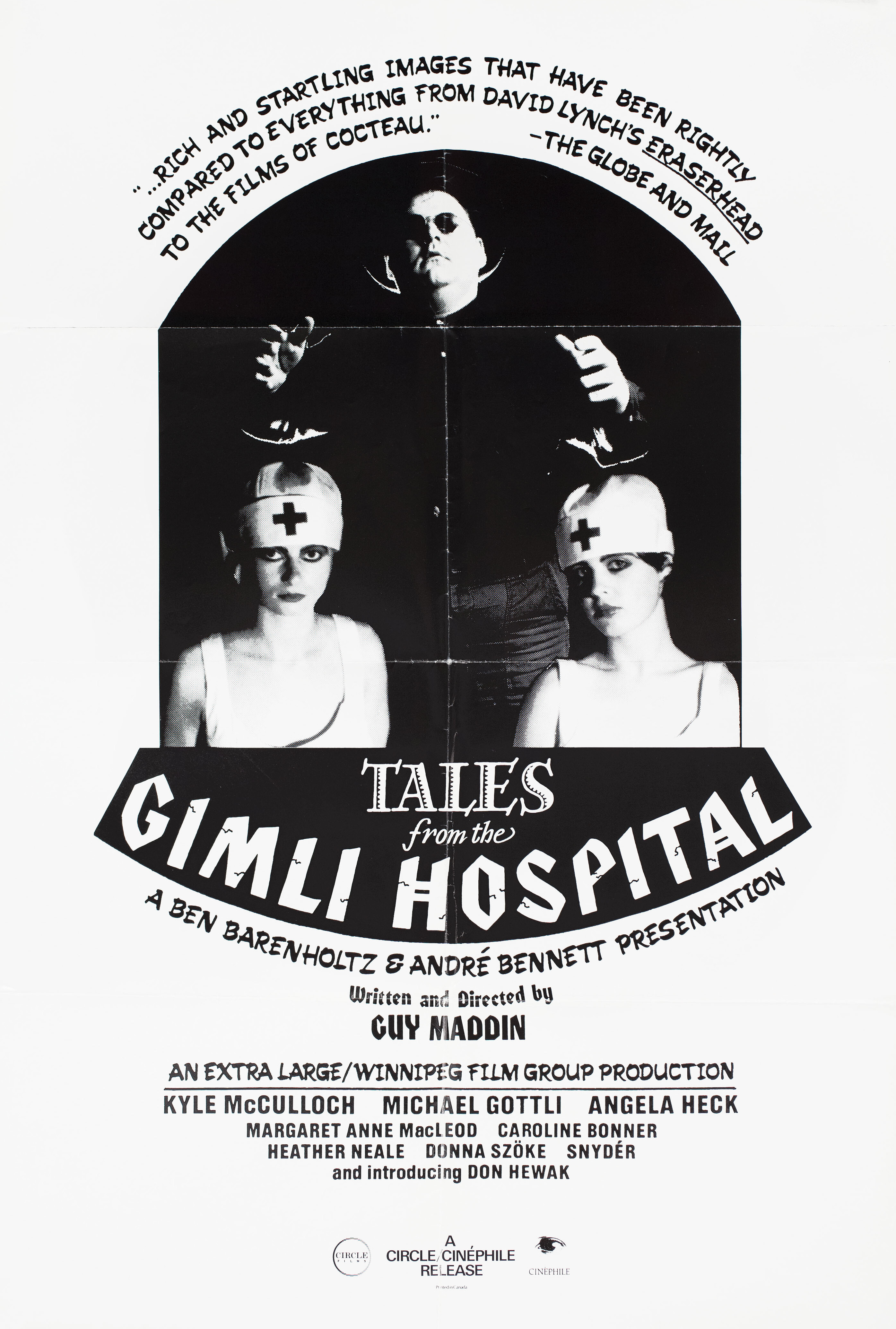 Сказки госпиталя Гимли (Tales from the Gimli Hospital, 1988), режиссёр Гай Мэддин, канадский постер к фильму, 1988 год