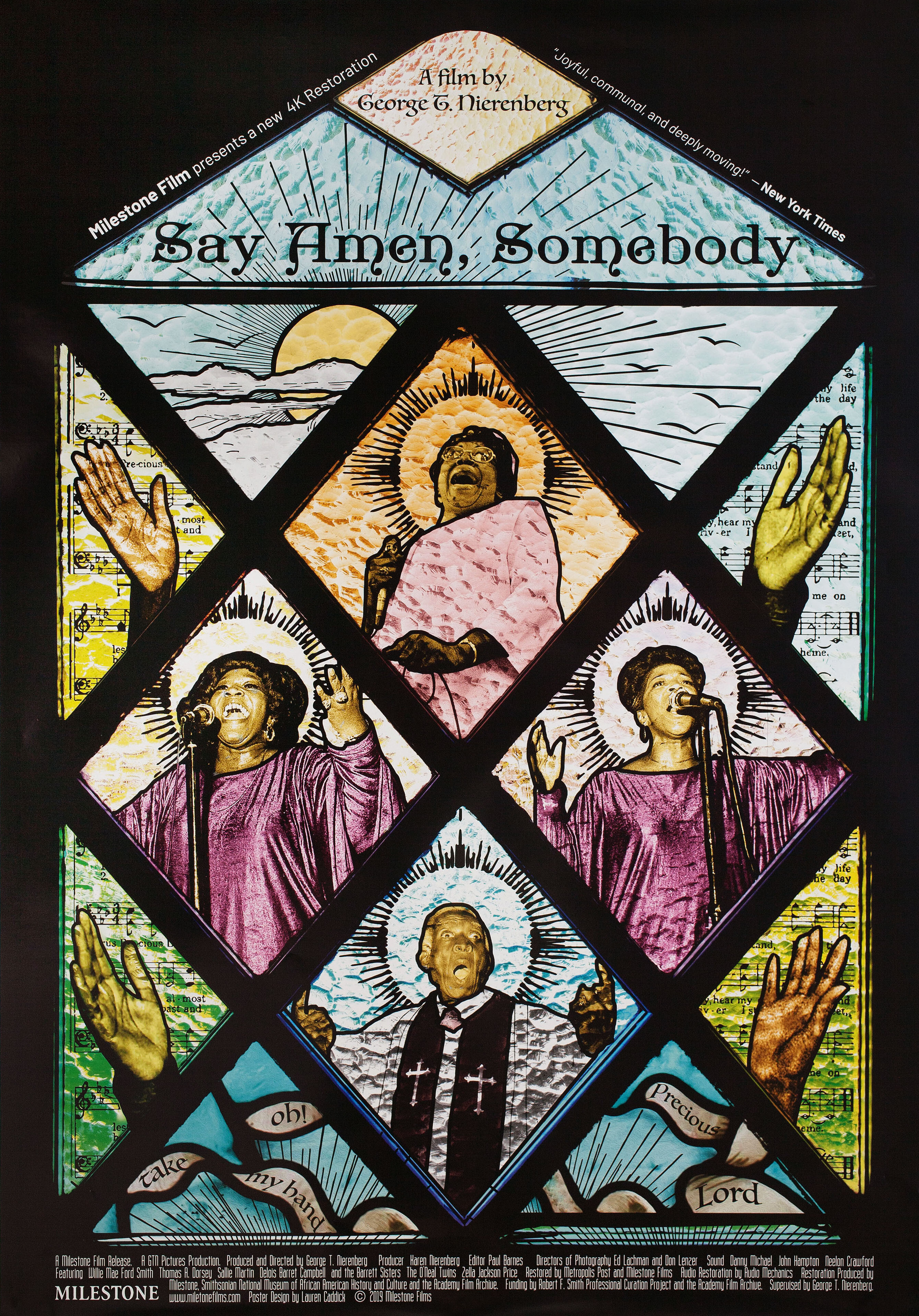 Скажи аминь (Say Amen, Somebody, 1982), режиссёр Джордж Т. Ниренберг, американский постер к фильму, 2019 год