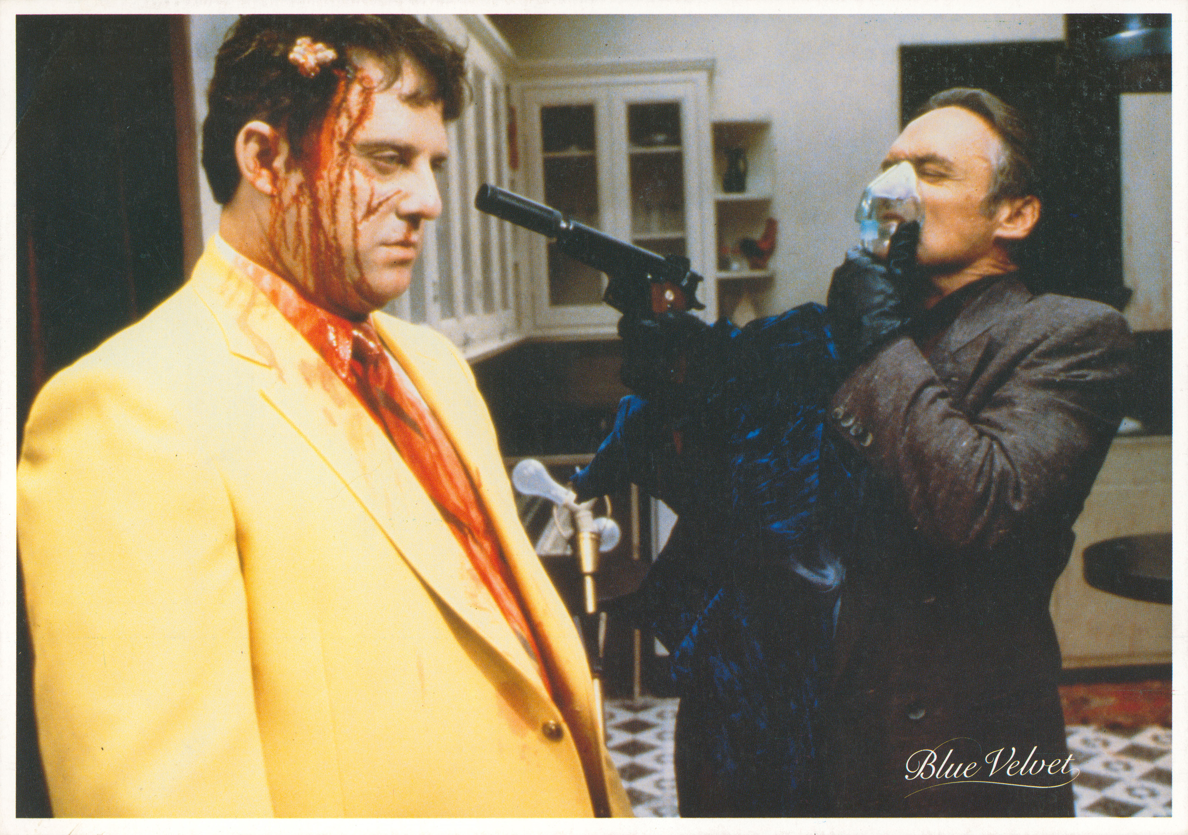 Синий бархат (Blue Velvet, 1986), режиссёр Дэвид Линч, греческий постер к фильму, 1986 год