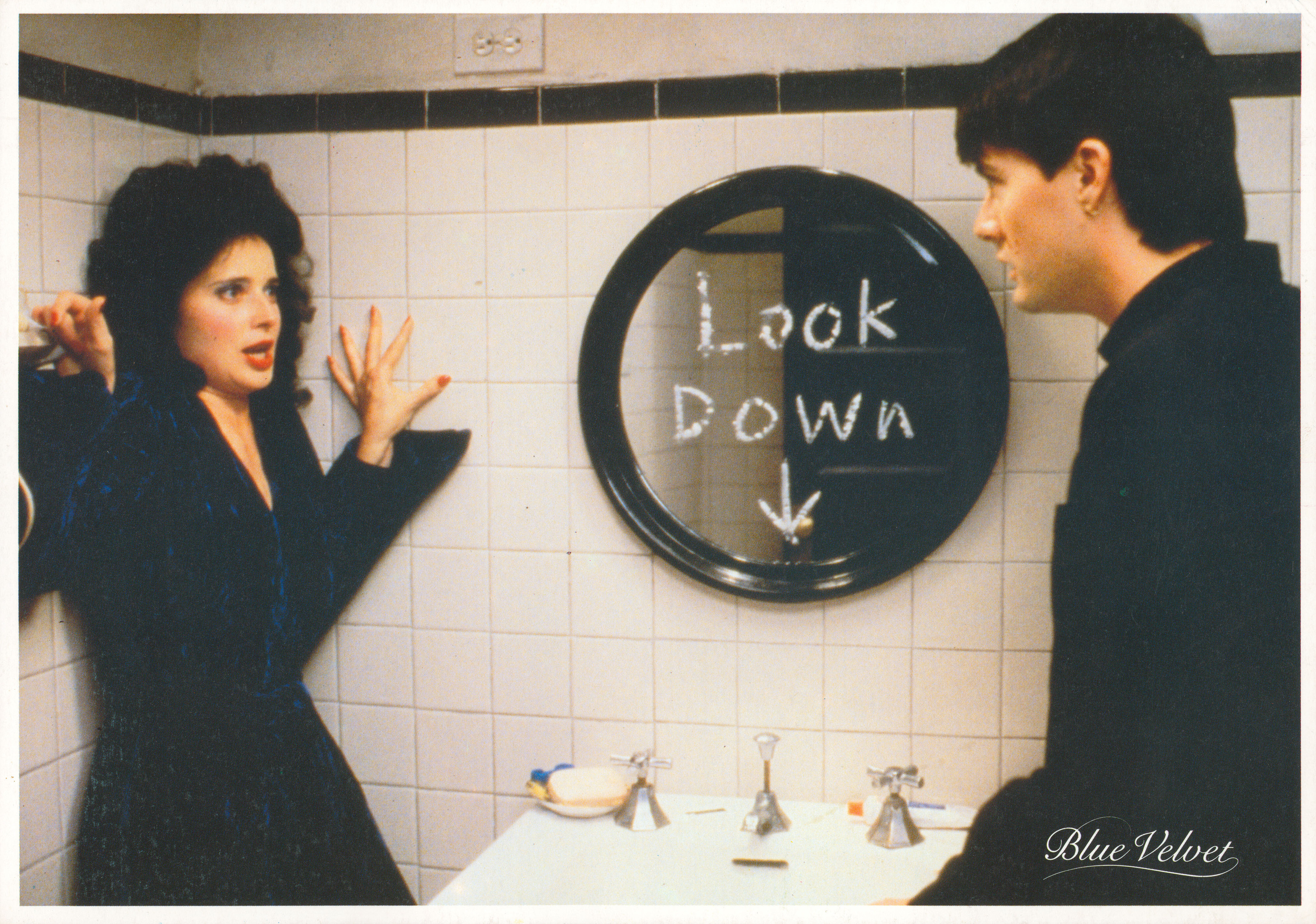 Синий бархат (Blue Velvet, 1986), режиссёр Дэвид Линч, греческий постер к фильму, 1986 год (3)