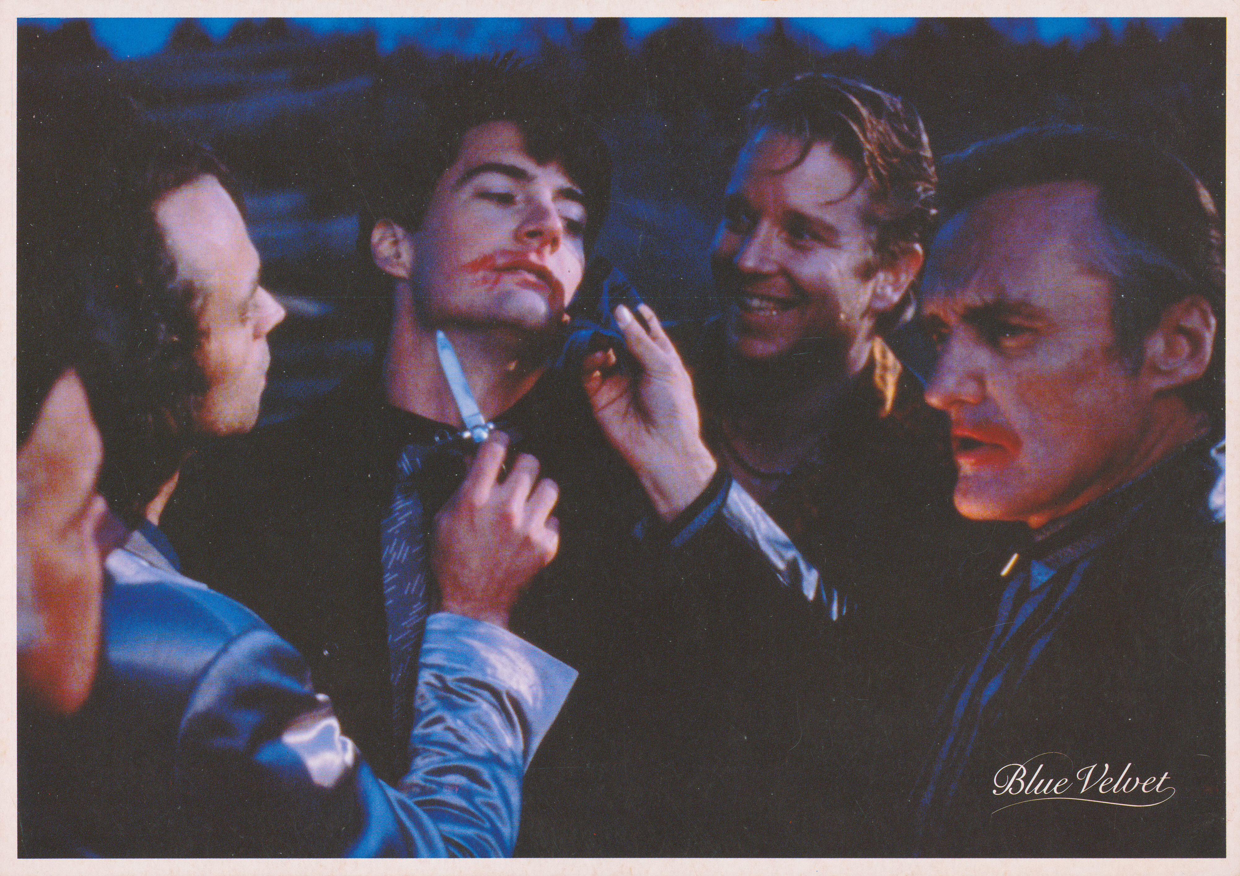 Синий бархат (Blue Velvet, 1986), режиссёр Дэвид Линч, греческий постер к фильму, 1986 год (1)