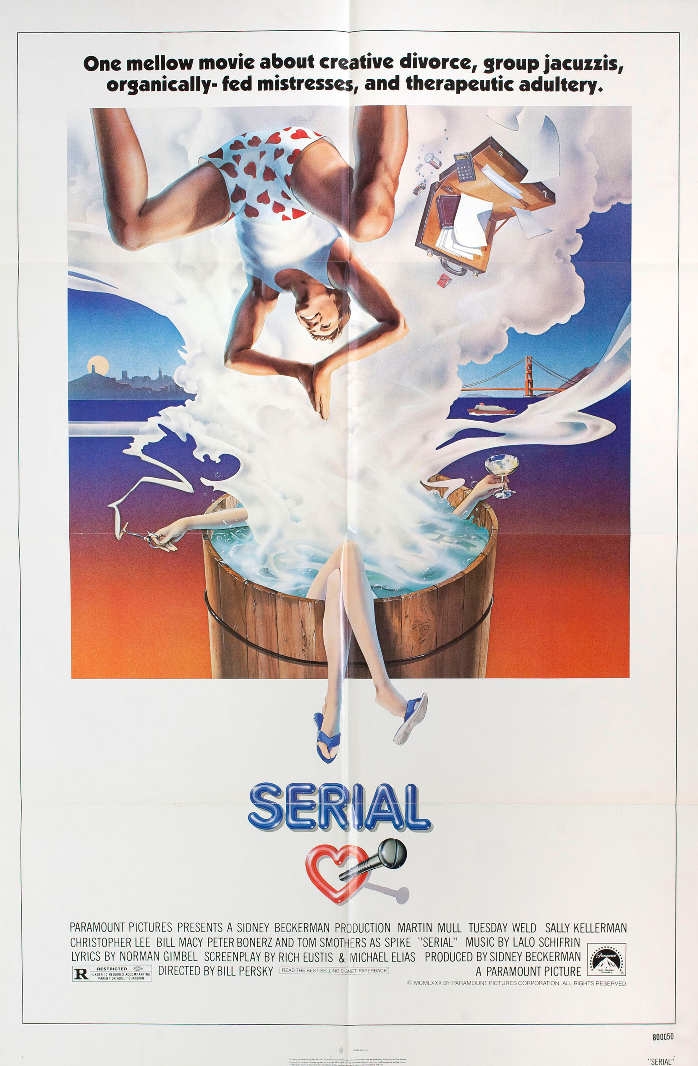 Сериал (Serial, 1980), режиссёр Билл Перски, американский постер к фильму, автор Джон Элвин, 1980 год