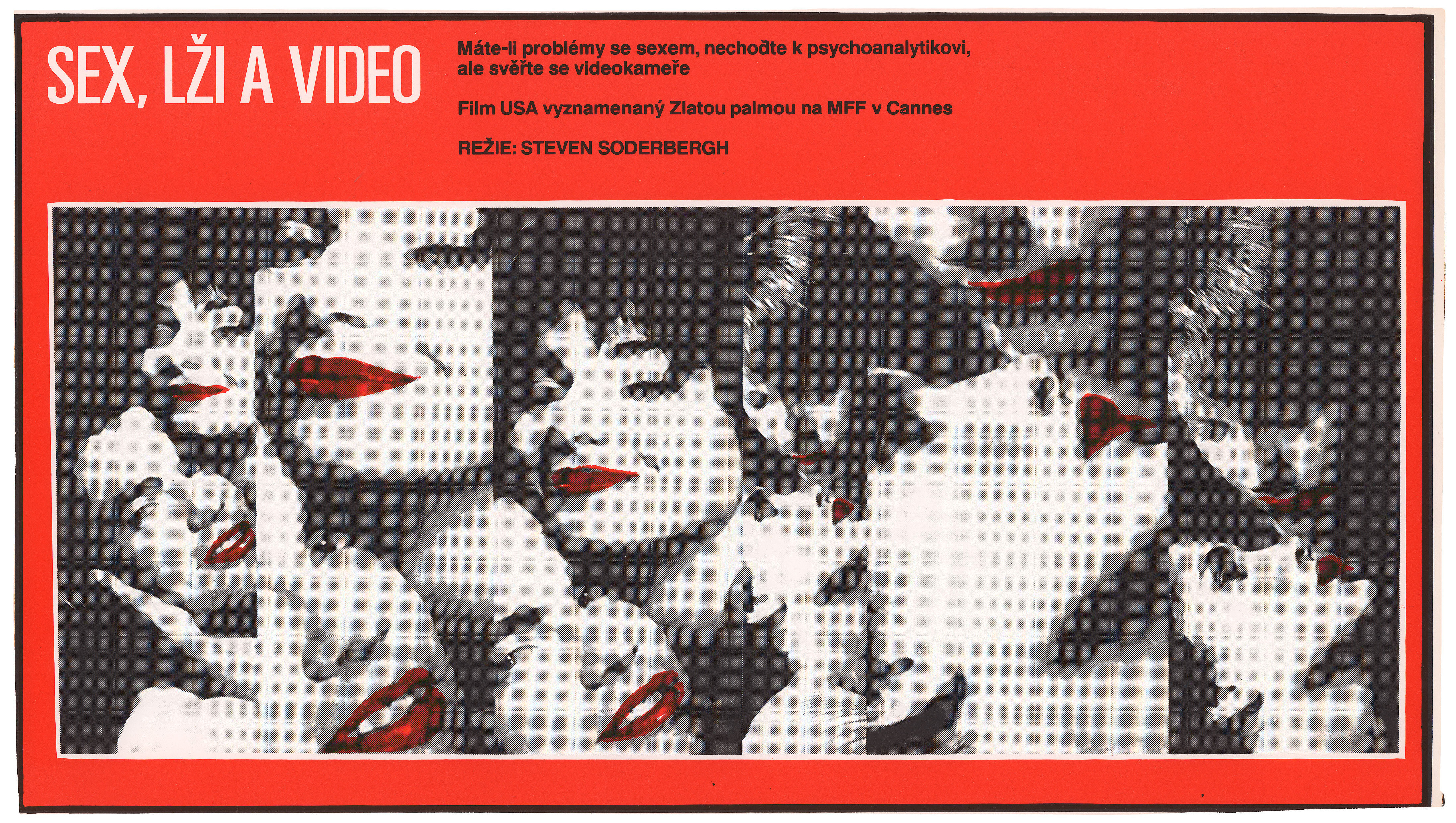 Секс, ложь и видео (Sex, Lies, and Videotape, 1989), режиссёр Стивен Содерберг, чехословацкий постер к фильму, 1989 год
