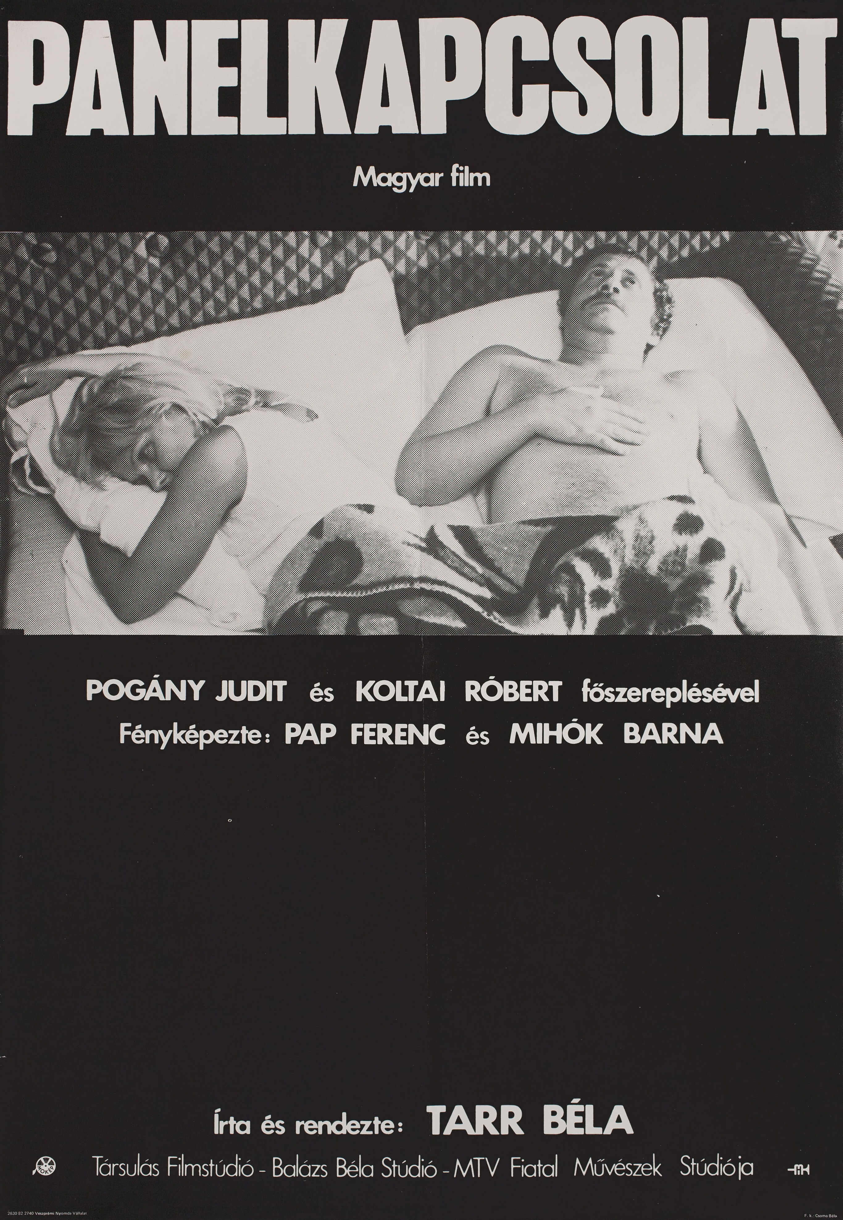 Контакты в панельном доме (The Prefab People, 1982), режиссёр Бела Тарр, венгерский постер к фильму, 1982 год