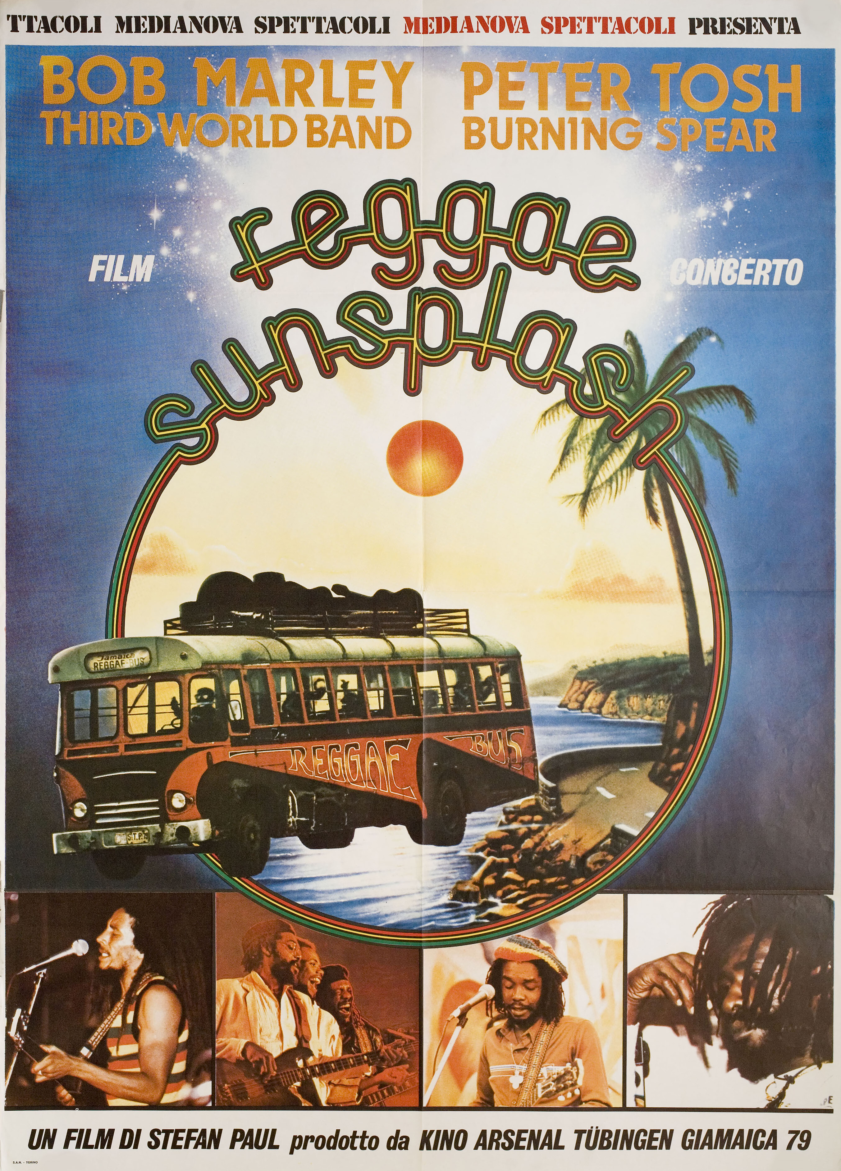 Reggae Sunsplash, режиссёр Стефан Пол, итальянский постер, 1980 год