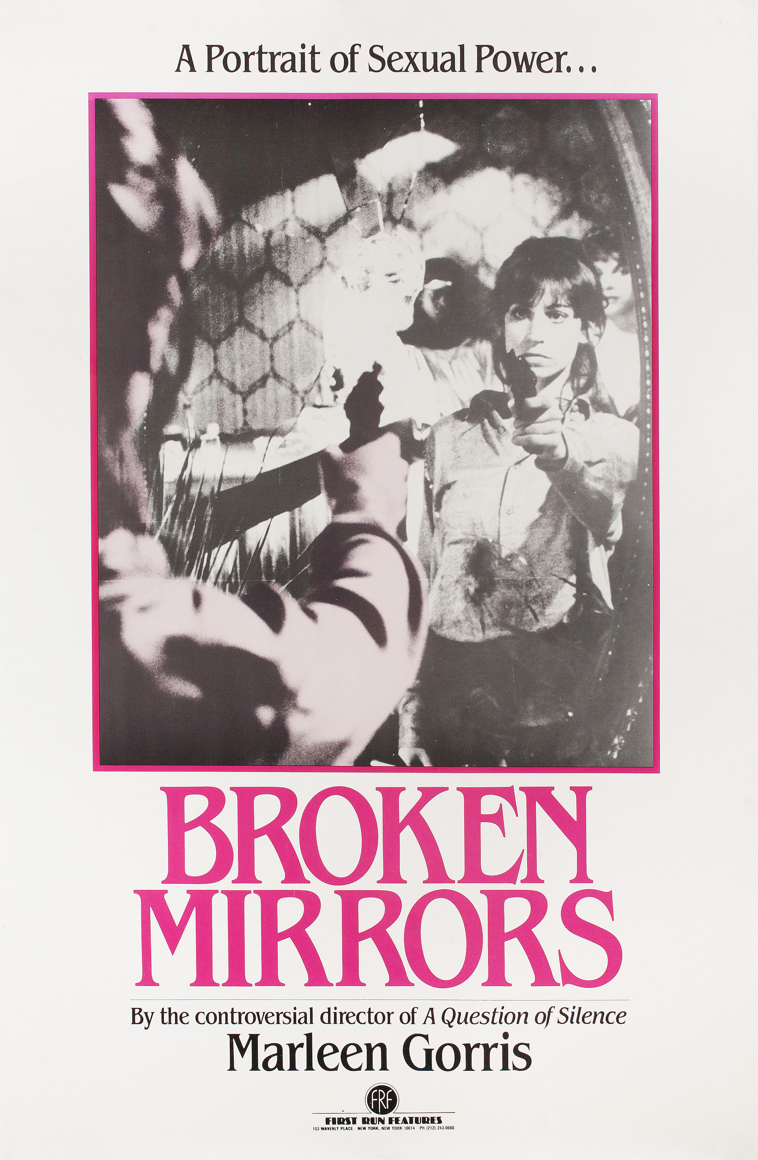 Разбитые зеркала (Broken Mirrors, 1984), режиссёр Марлен Горрис, американский постер к фильму, 1984 год