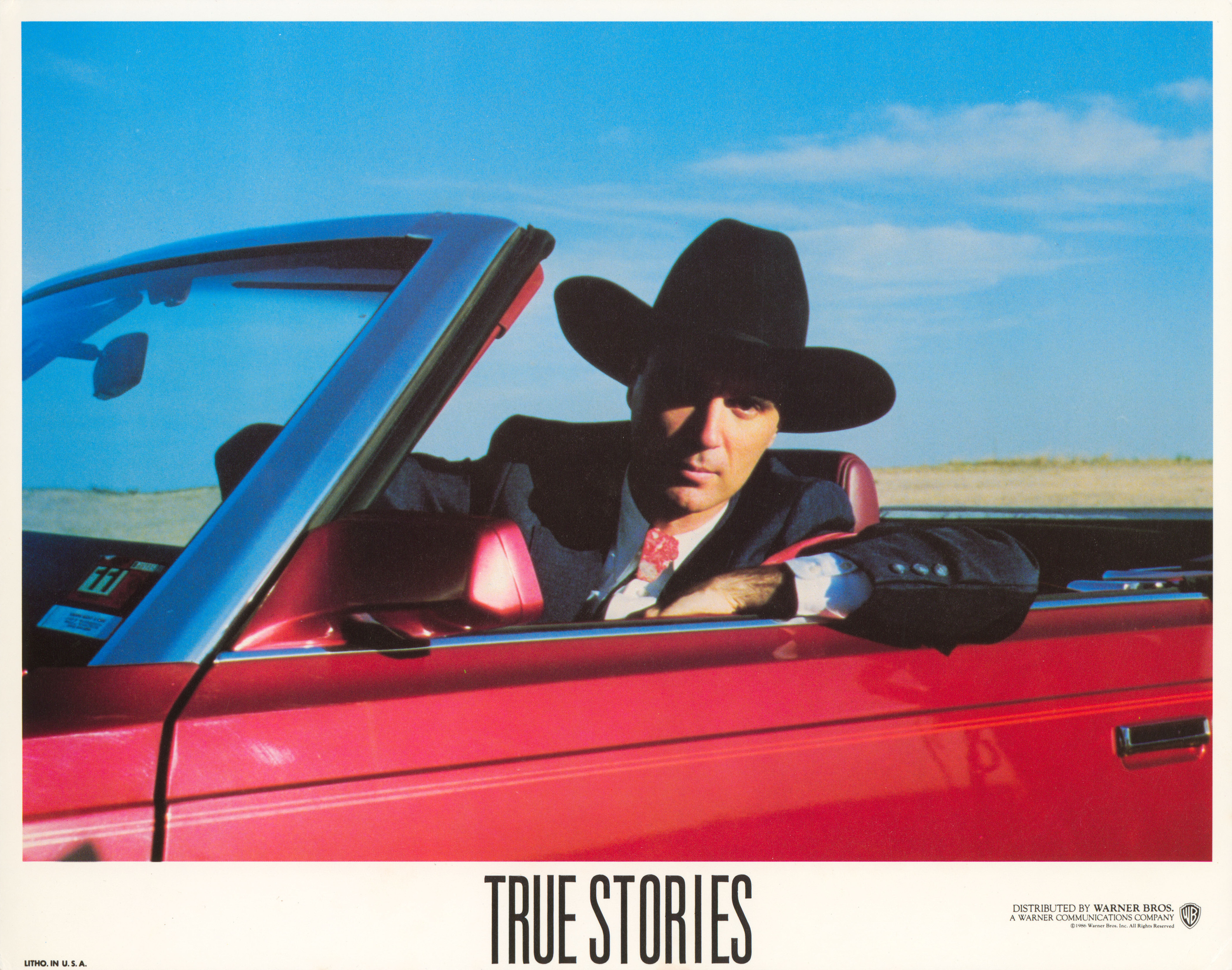 Правдивые истории (True Stories, 1986), режиссёр Дэвид Бирн, американский постер к фильму, 1986 год (1)