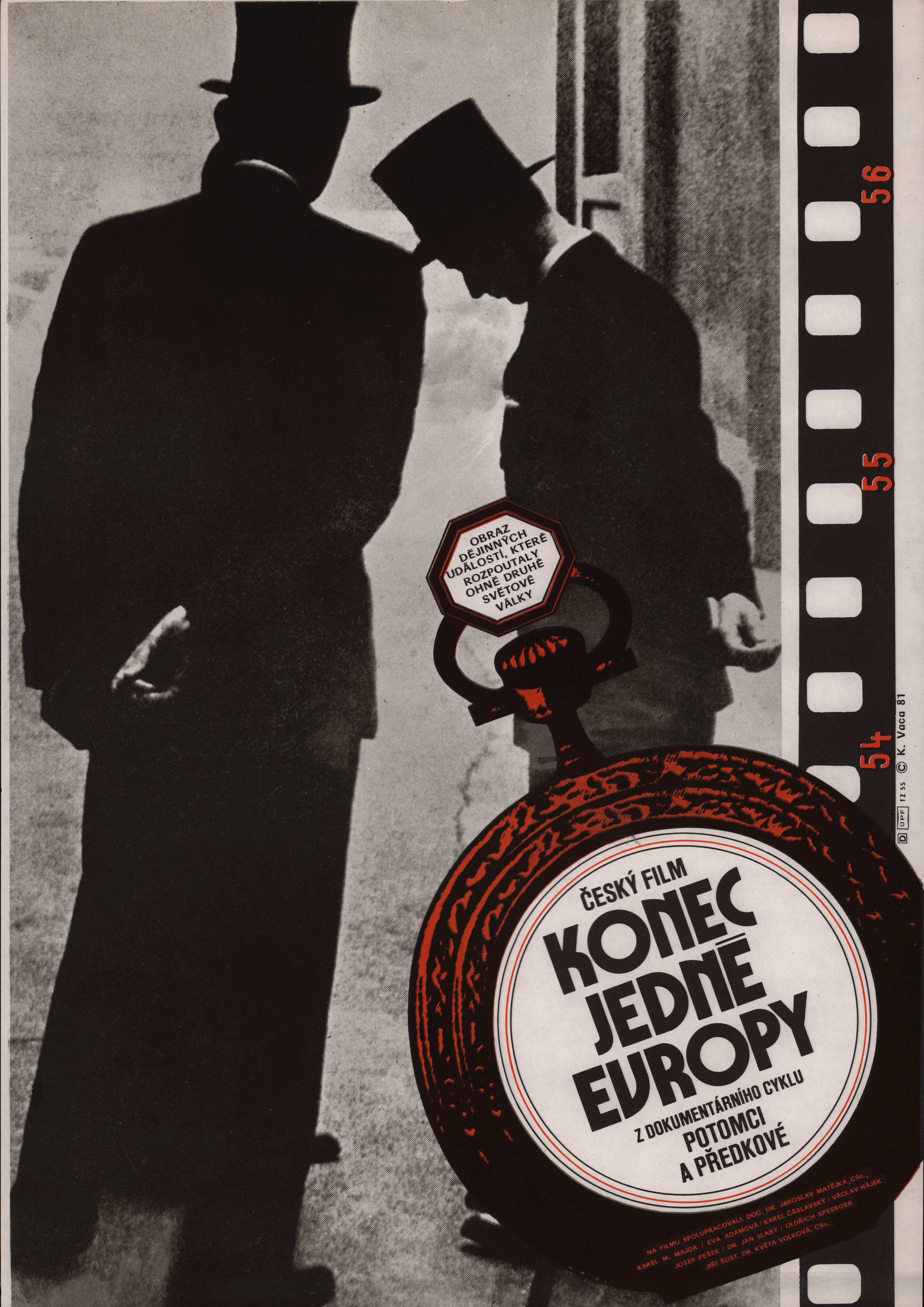 Конец единой Европы (Descendants and Ancestors, 1981), режиссёр Карел Майда, чехословацкий постер, 1981 год
