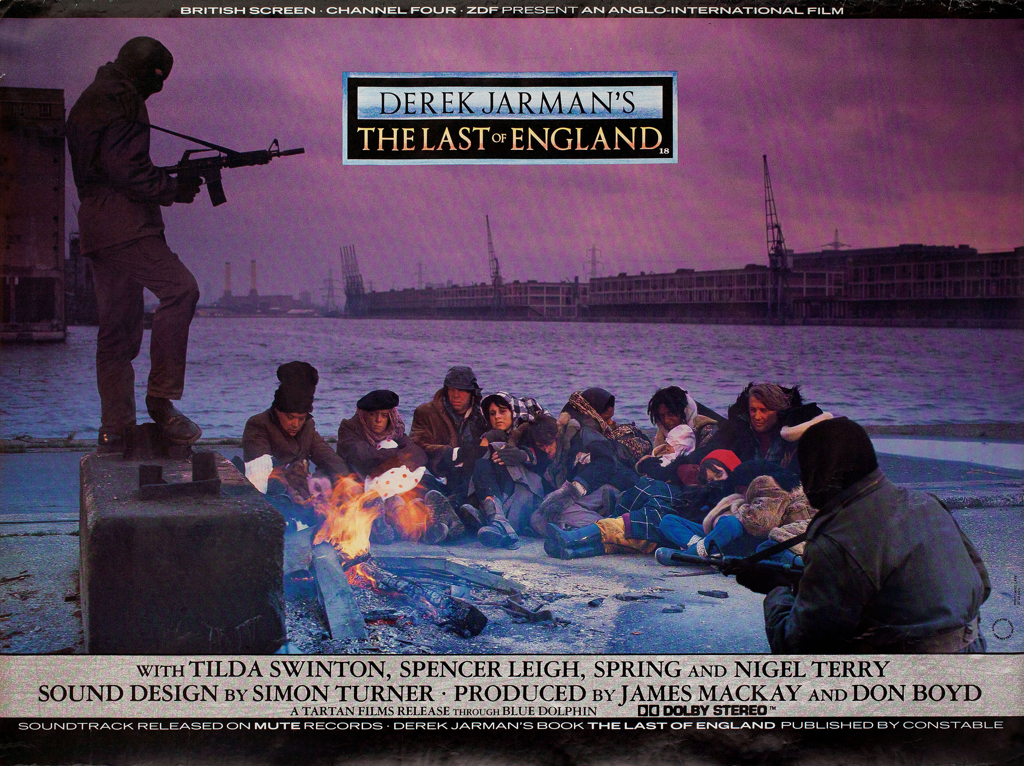 На Англию прощальный взгляд (The Last of England, 1987), режиссёр Дерек Джармен, британский постер к фильму, 1987 год