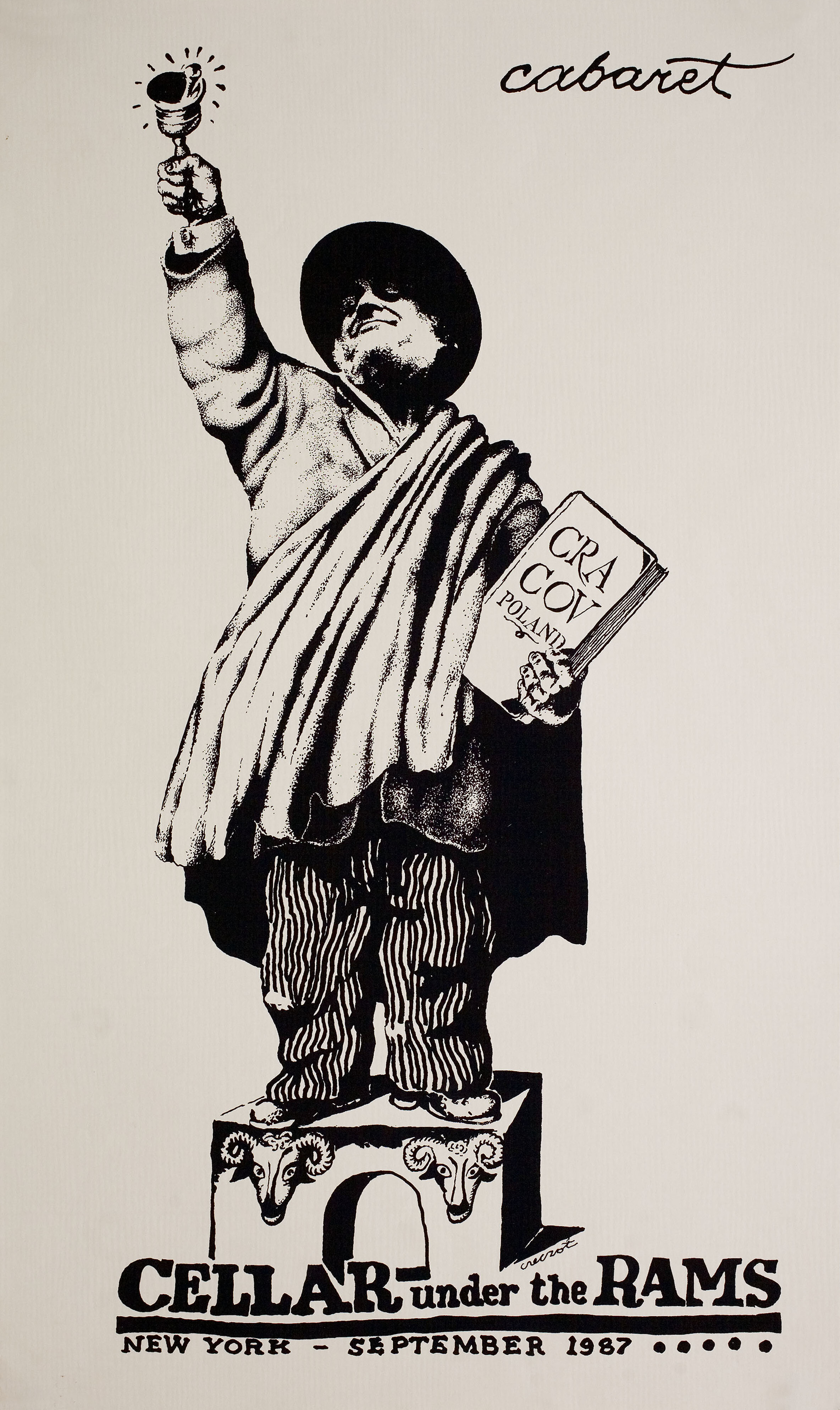 Подвал под баранами, польский постер, 1987 год