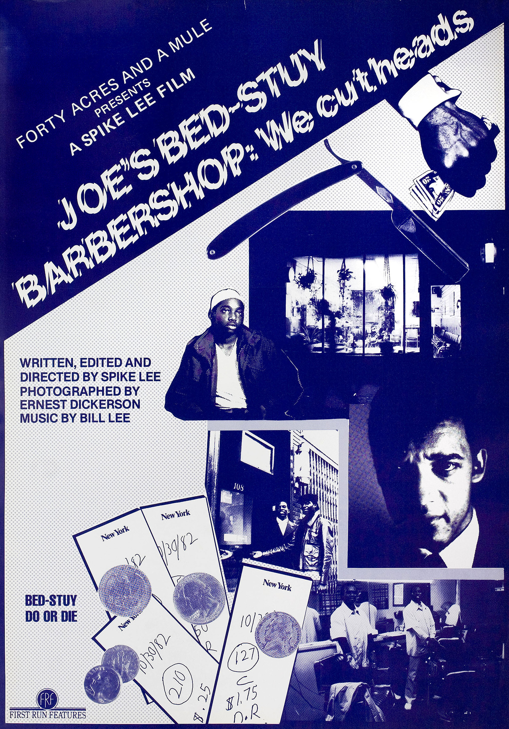 Парикмахерская Джо в районе Бед-Стай: Мы режем головы (Joes Bed-Stuy Barbershop We Cut Heads, 1983), режиссёр Спайк Ли, американский постер к фильму, 1983 год
