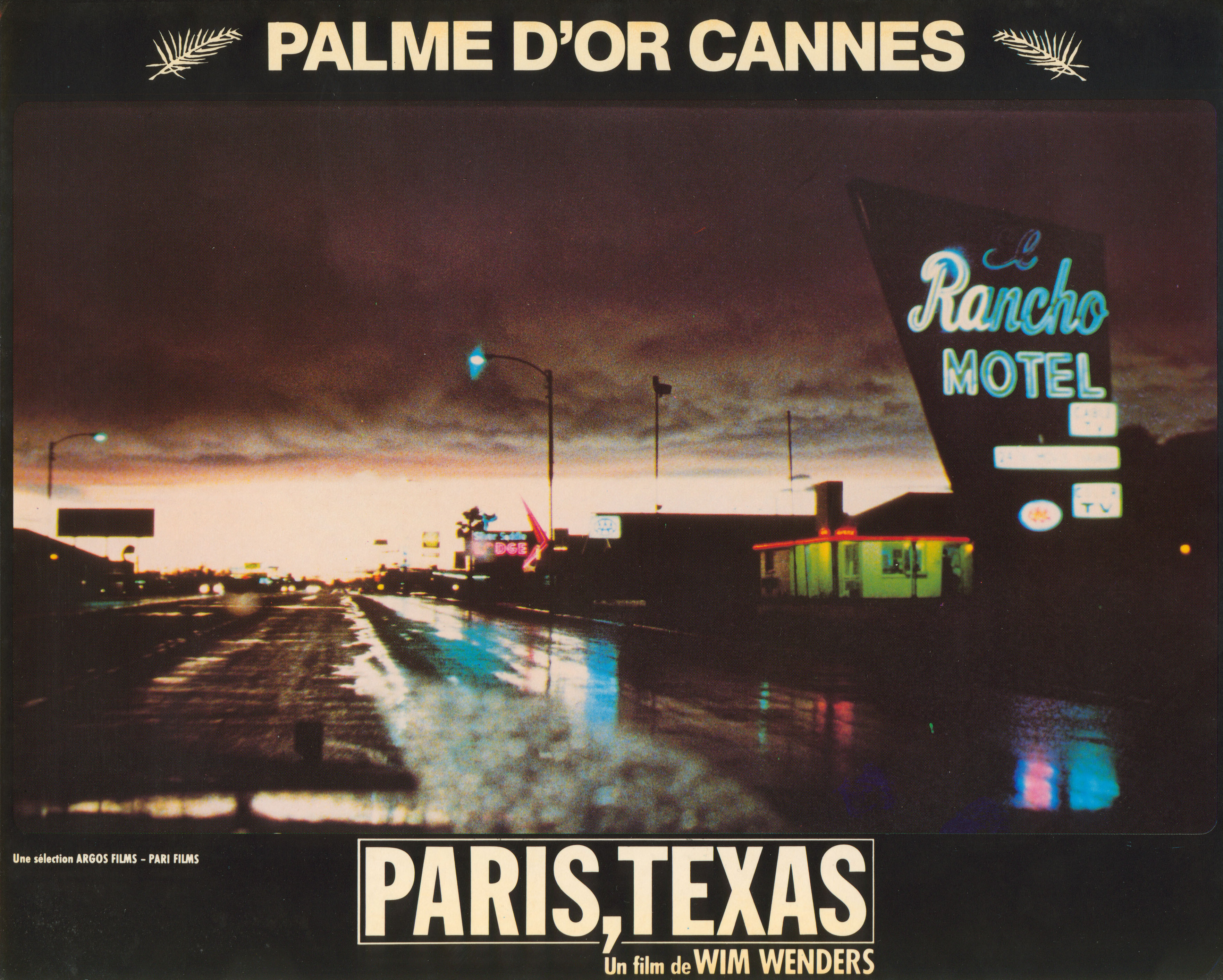 Париж, Техас (Paris, Texas, 1984), режиссёр Вим Вендерс, французский постер к фильму, 1984 год (10)