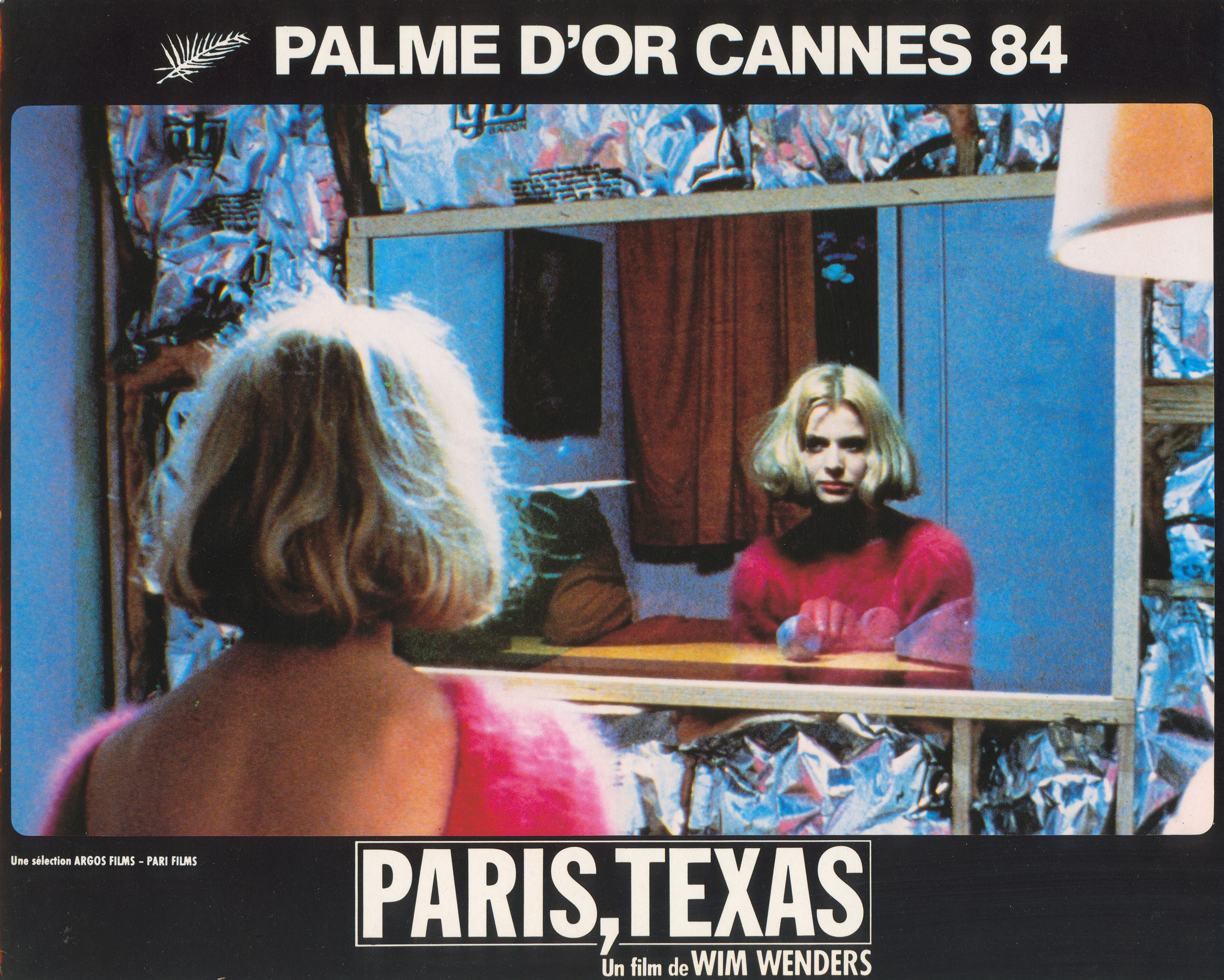 Париж, Техас (Paris, Texas, 1984), режиссёр Вим Вендерс, французский постер к фильму, 1984 год (6)