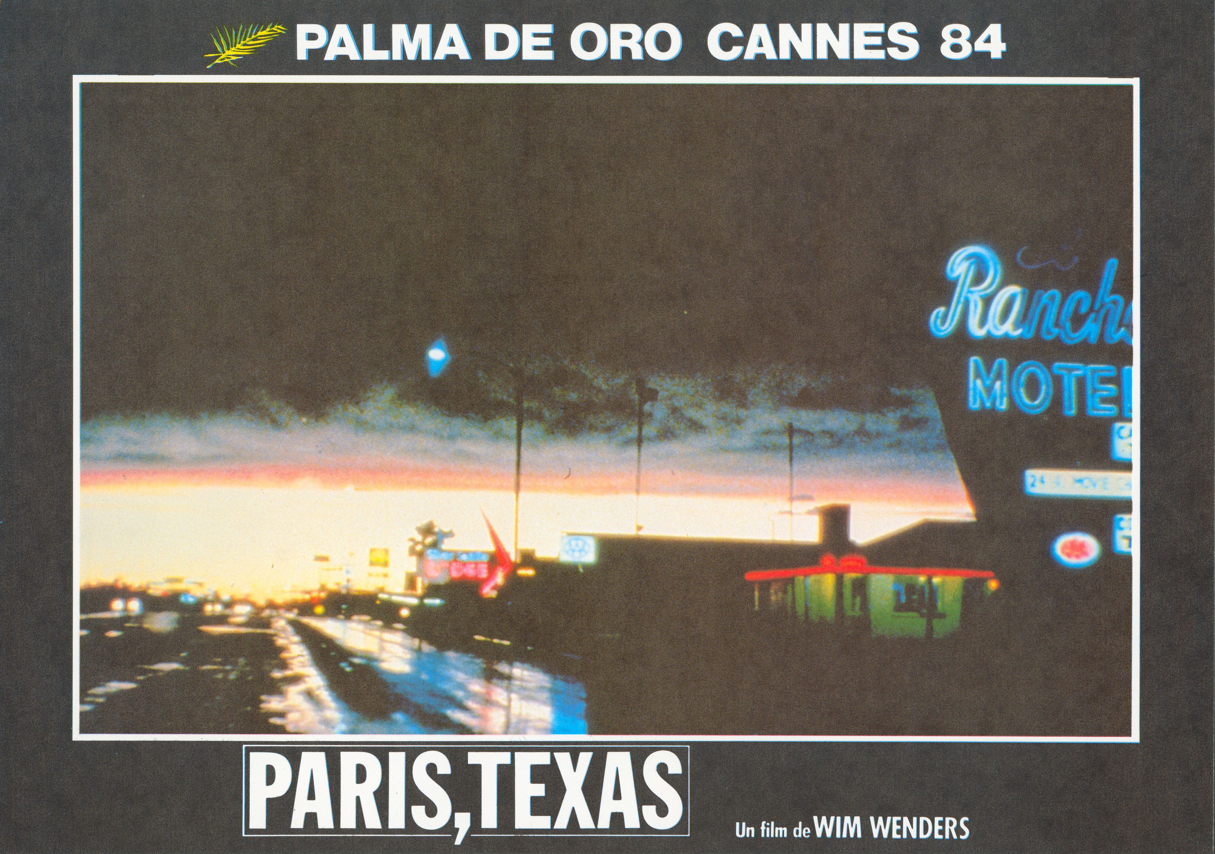 Париж, Техас (Paris, Texas, 1984), режиссёр Вим Вендерс, испанский постер к фильму, 1984 год (7)