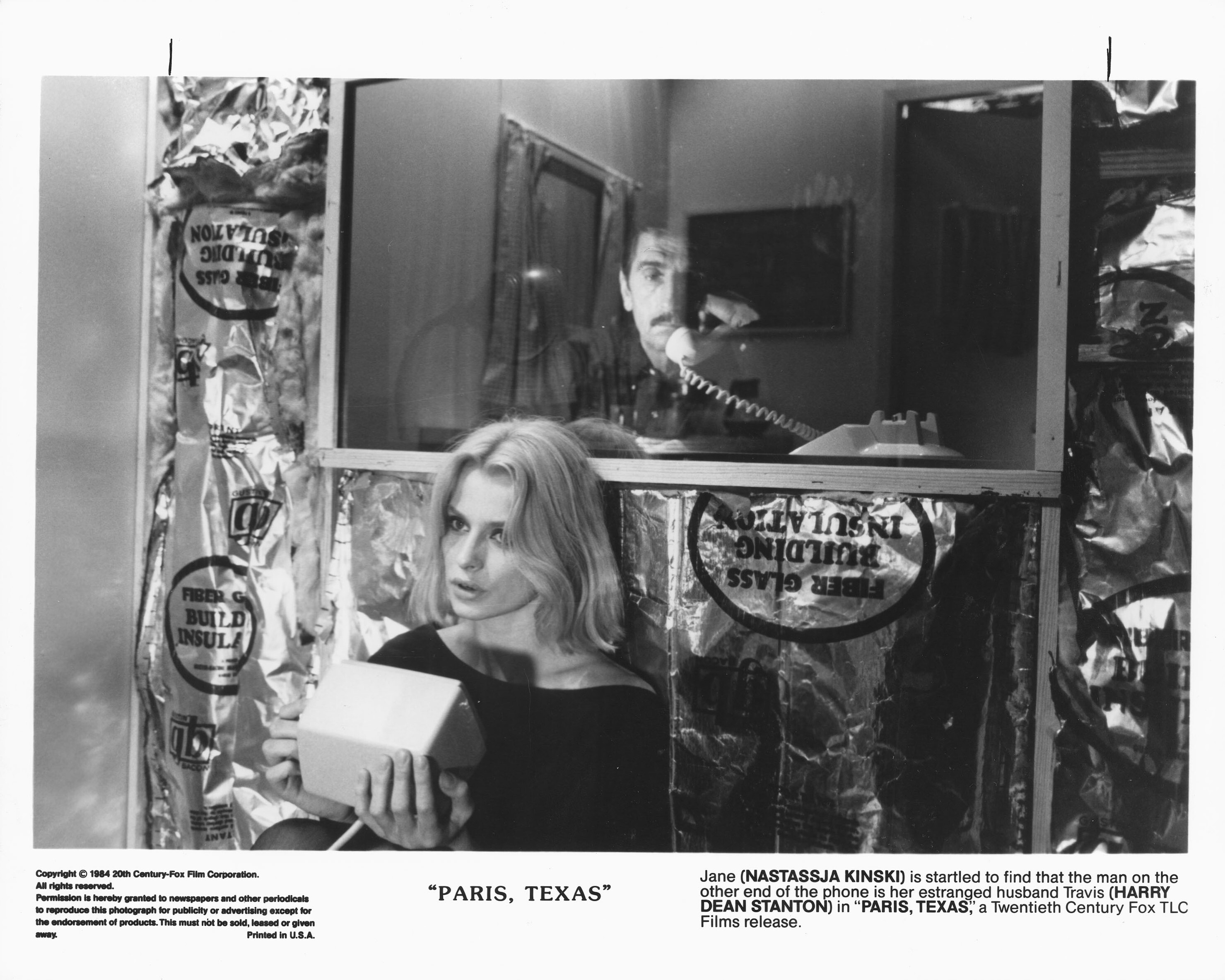 Париж, Техас (Paris, Texas, 1984), режиссёр Вим Вендерс, американский постер к фильму, 1984 год