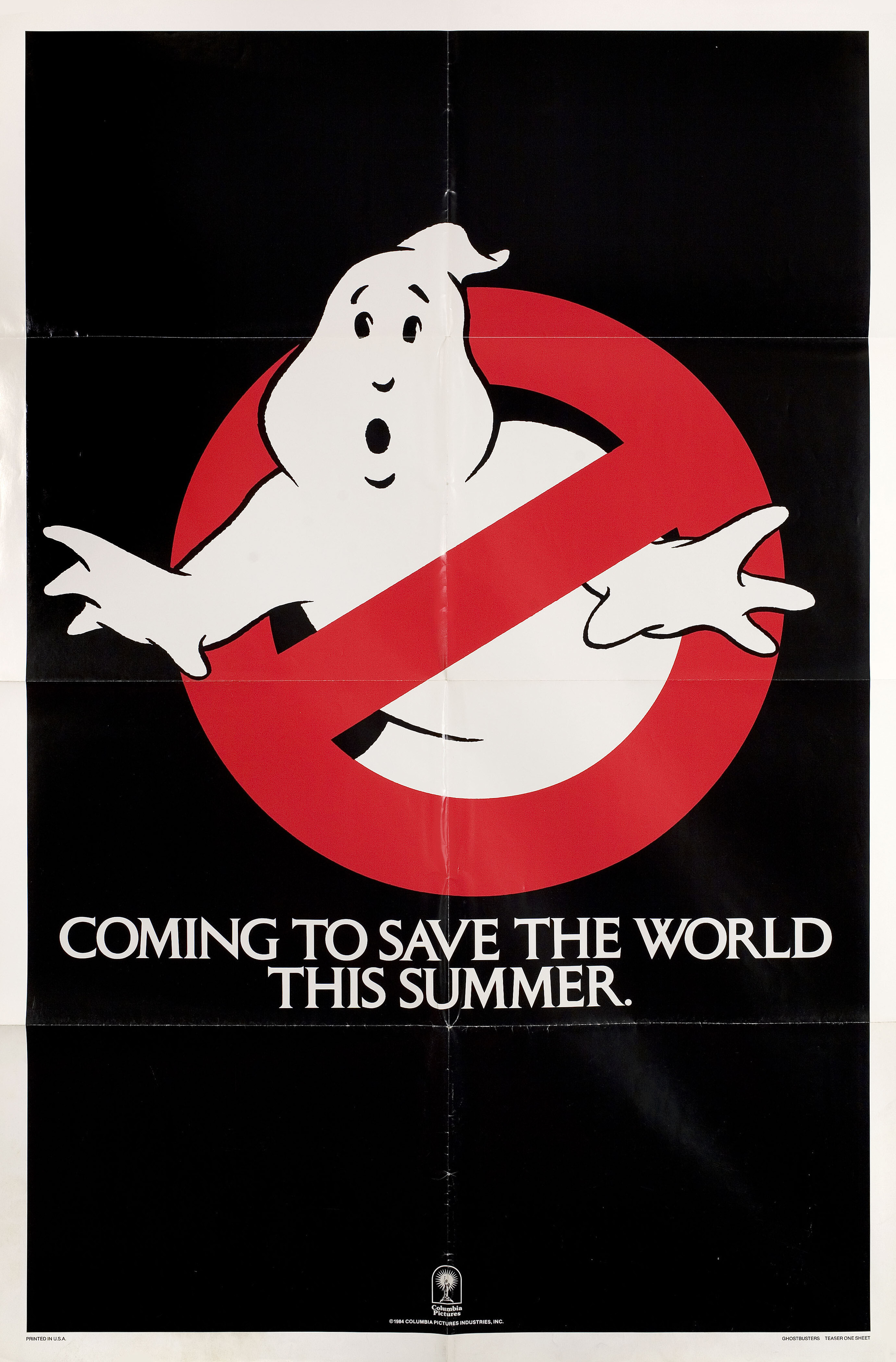 Охотники за привидениями (Ghostbusters, 1984), режиссёр Айван Райтман, американский постер к фильму, 1984 год (2)