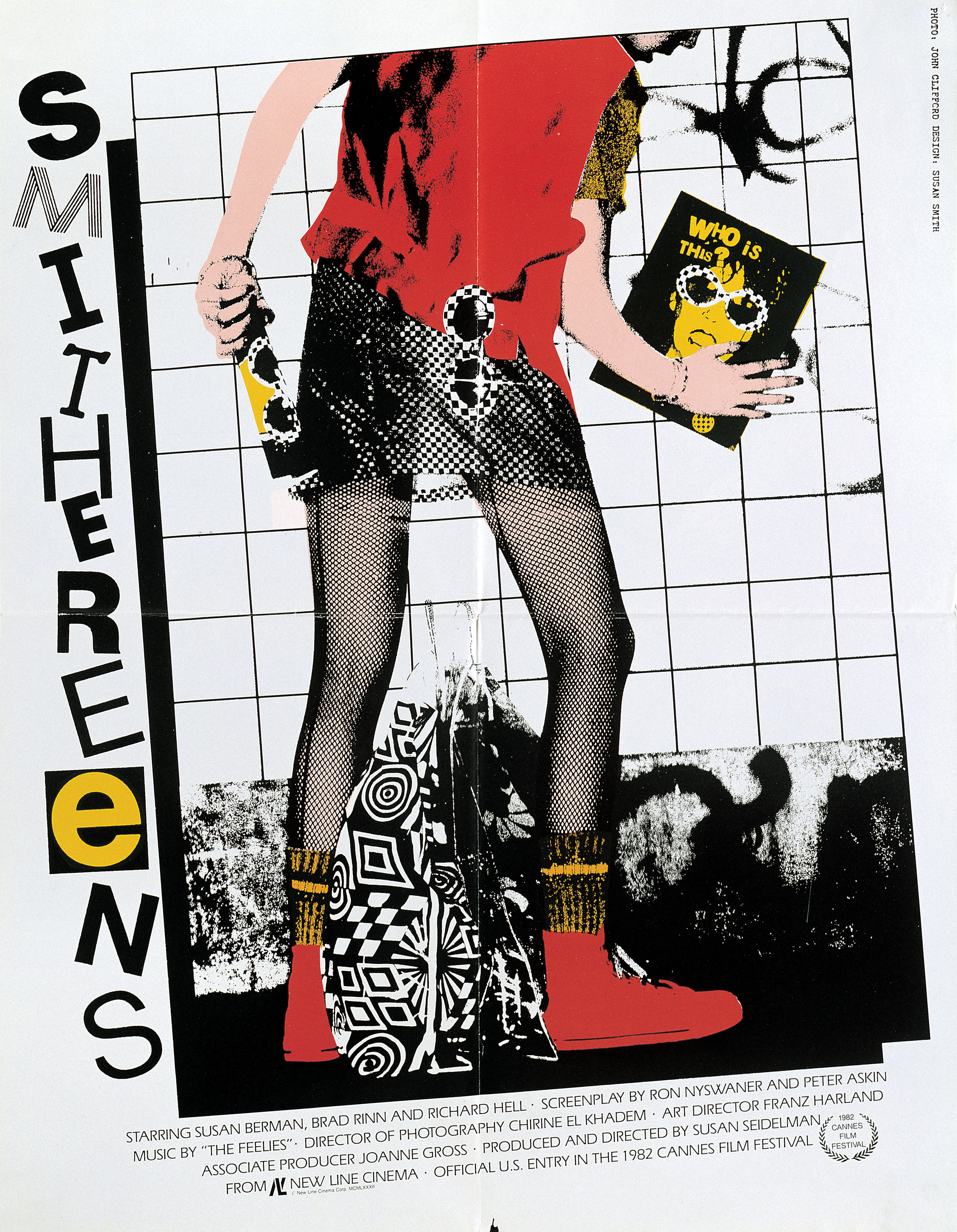 Осколки (Smithereens, 1982), режиссёр Сьюзен Сейдельман, американский постер к фильму, 1982 год
