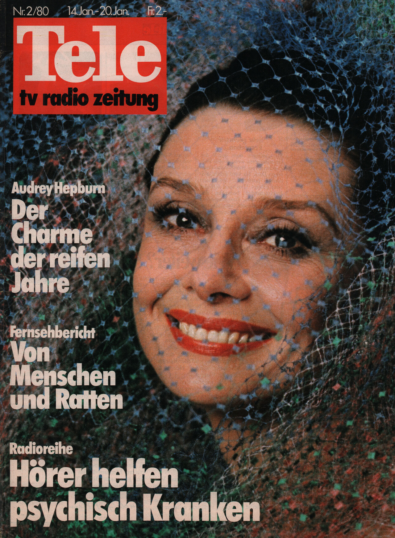 Одри Хепберн, постер, 1980 год