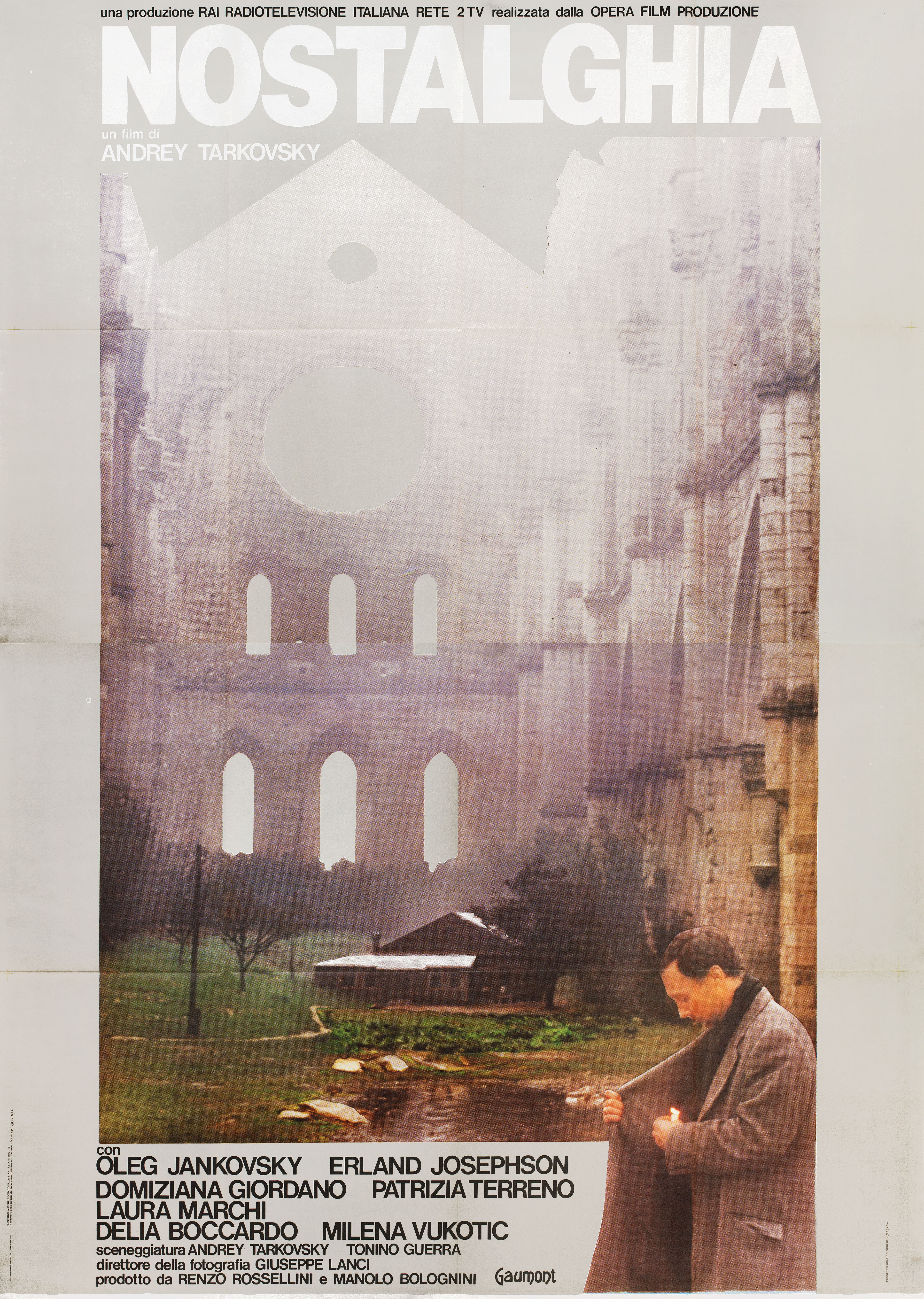 Ностальгия (Nostalghia, 1983), режиссёр Андрей Тарковский, итальянский постер к фильму, 1983 год (1)