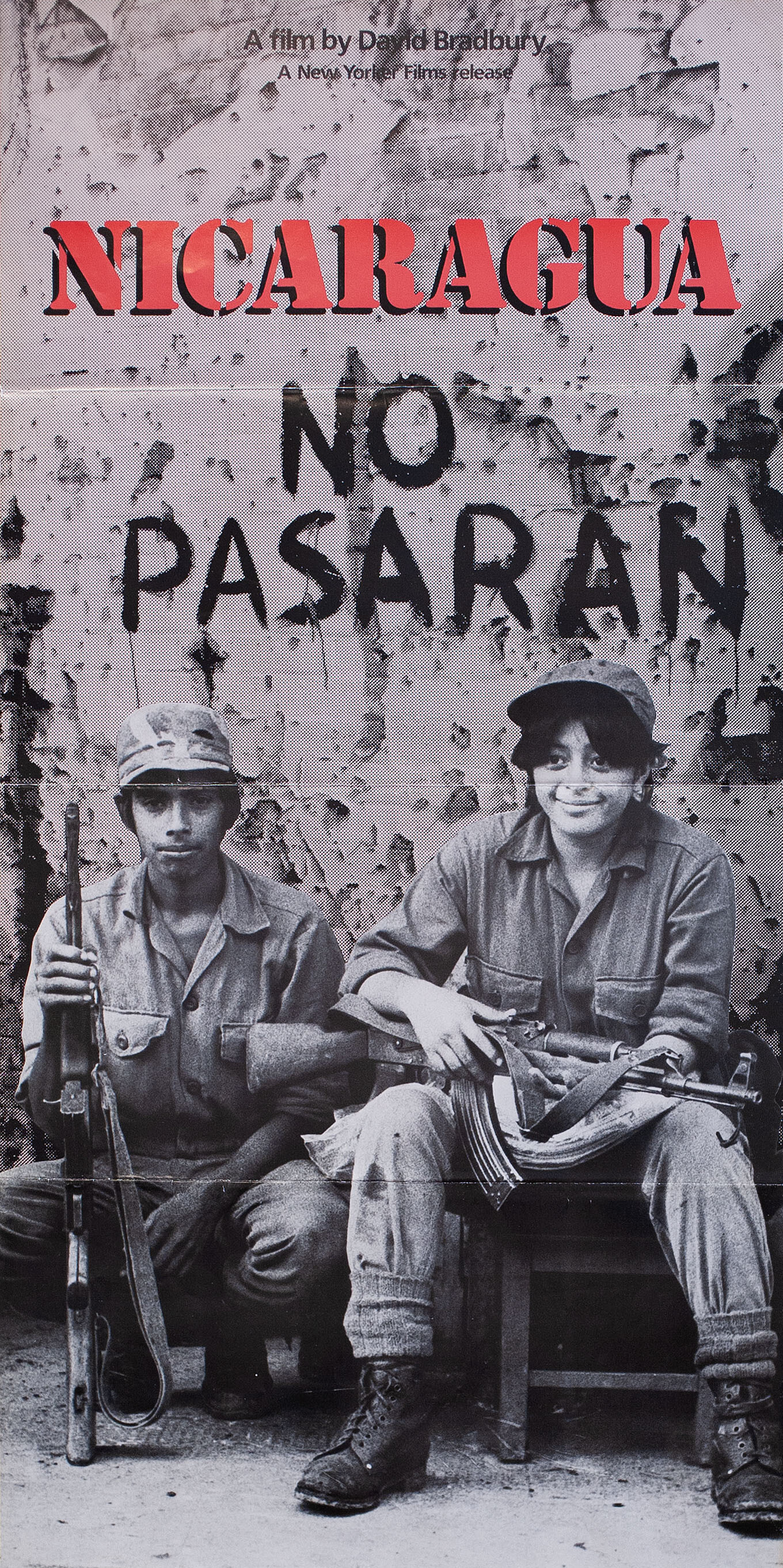 Nicaragua: No pasaran, режиссёр Дэвид Брэдбери, американский постер к фильму, 1984 год