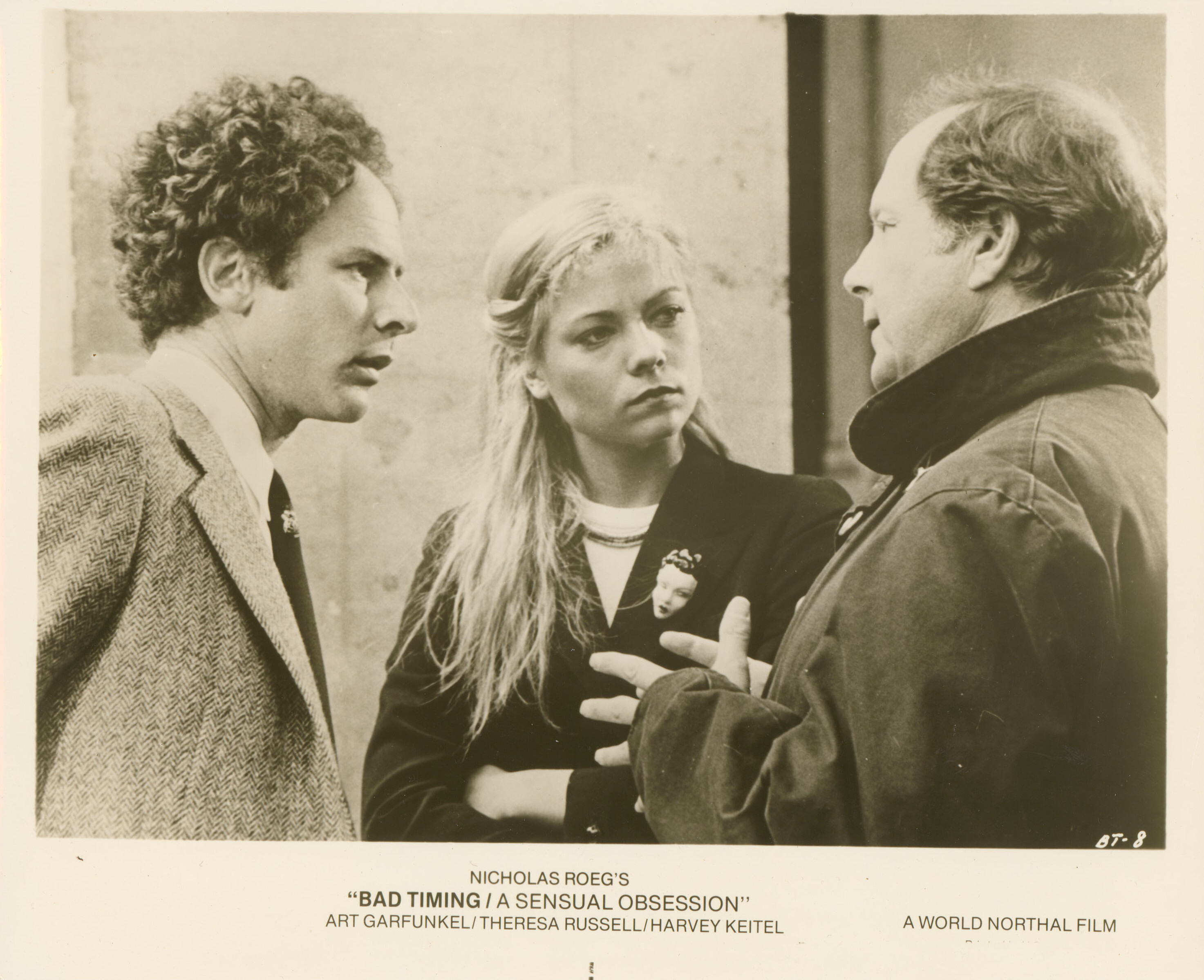 Нетерпение чувств (Bad Timing A Sensual Obsession, 1980), режиссёр Николас Роуг, американский постер к фильму, 1980 год (2)