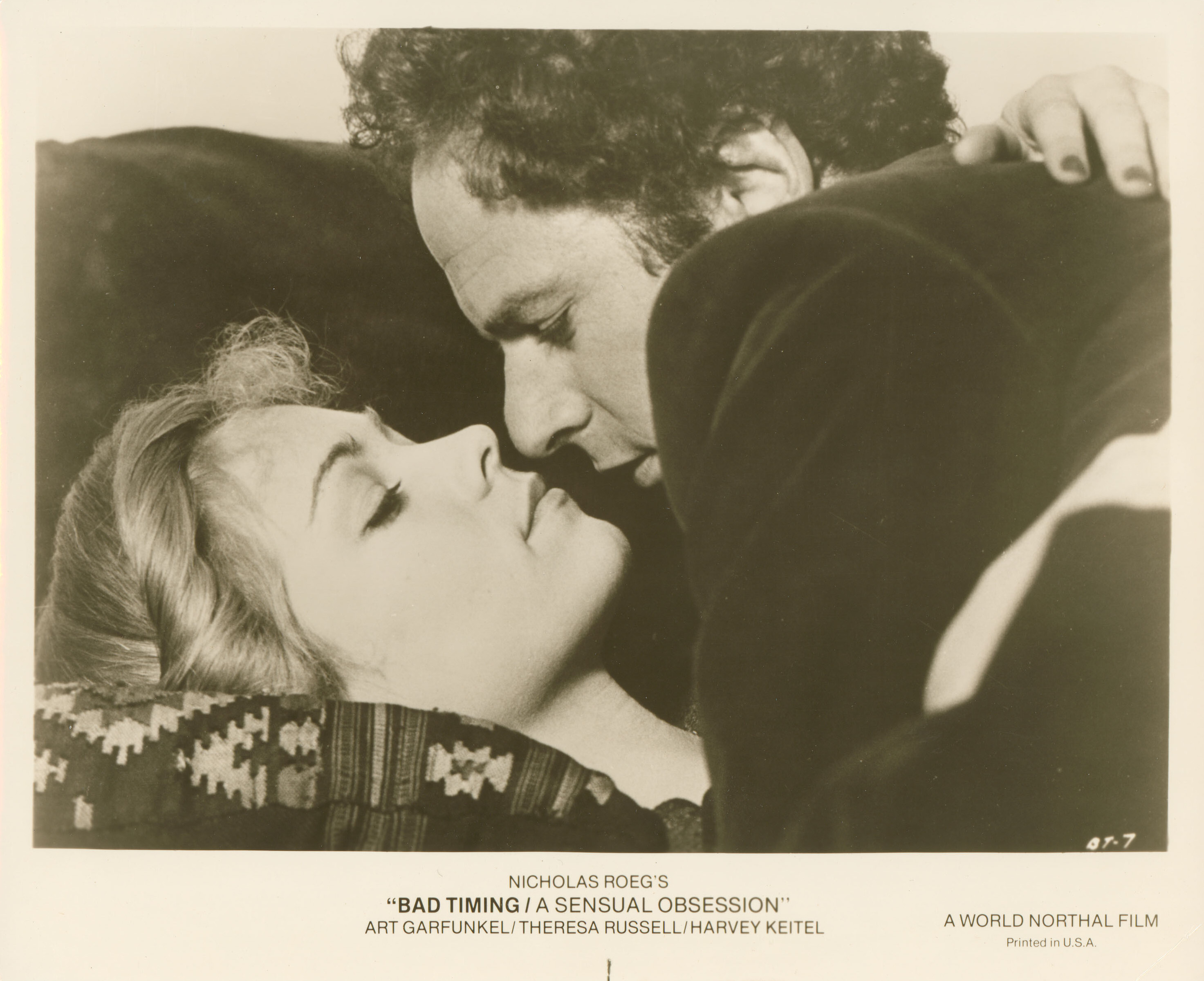 Нетерпение чувств (Bad Timing A Sensual Obsession, 1980), режиссёр Николас Роуг, американский постер к фильму, 1980 год (1)