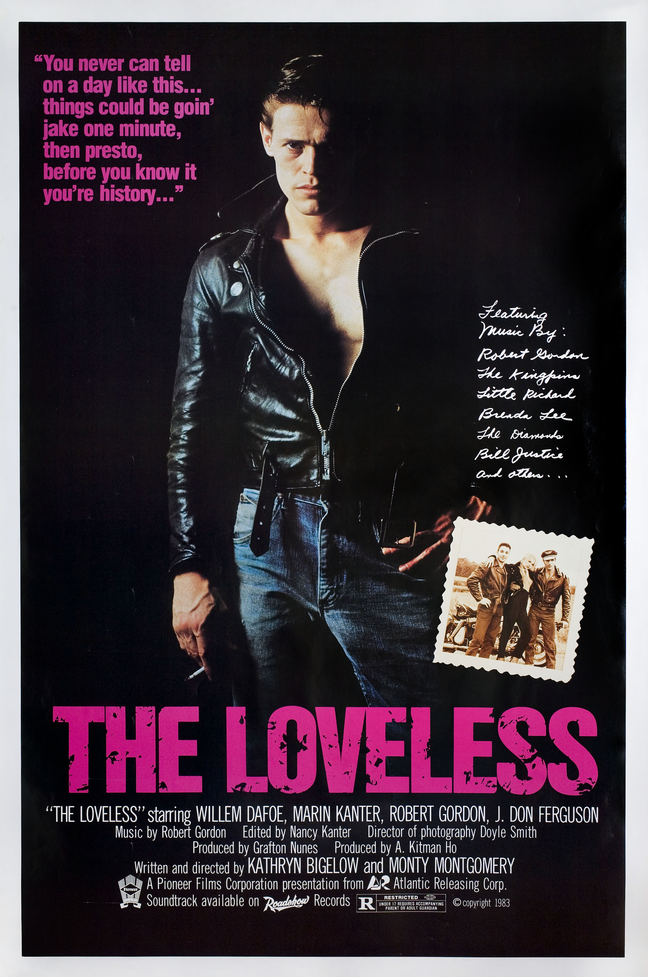 Без любви (The Loveless, 1981), режиссёр Кэтрин Бигелоу, американский постер к фильму, 1982 год