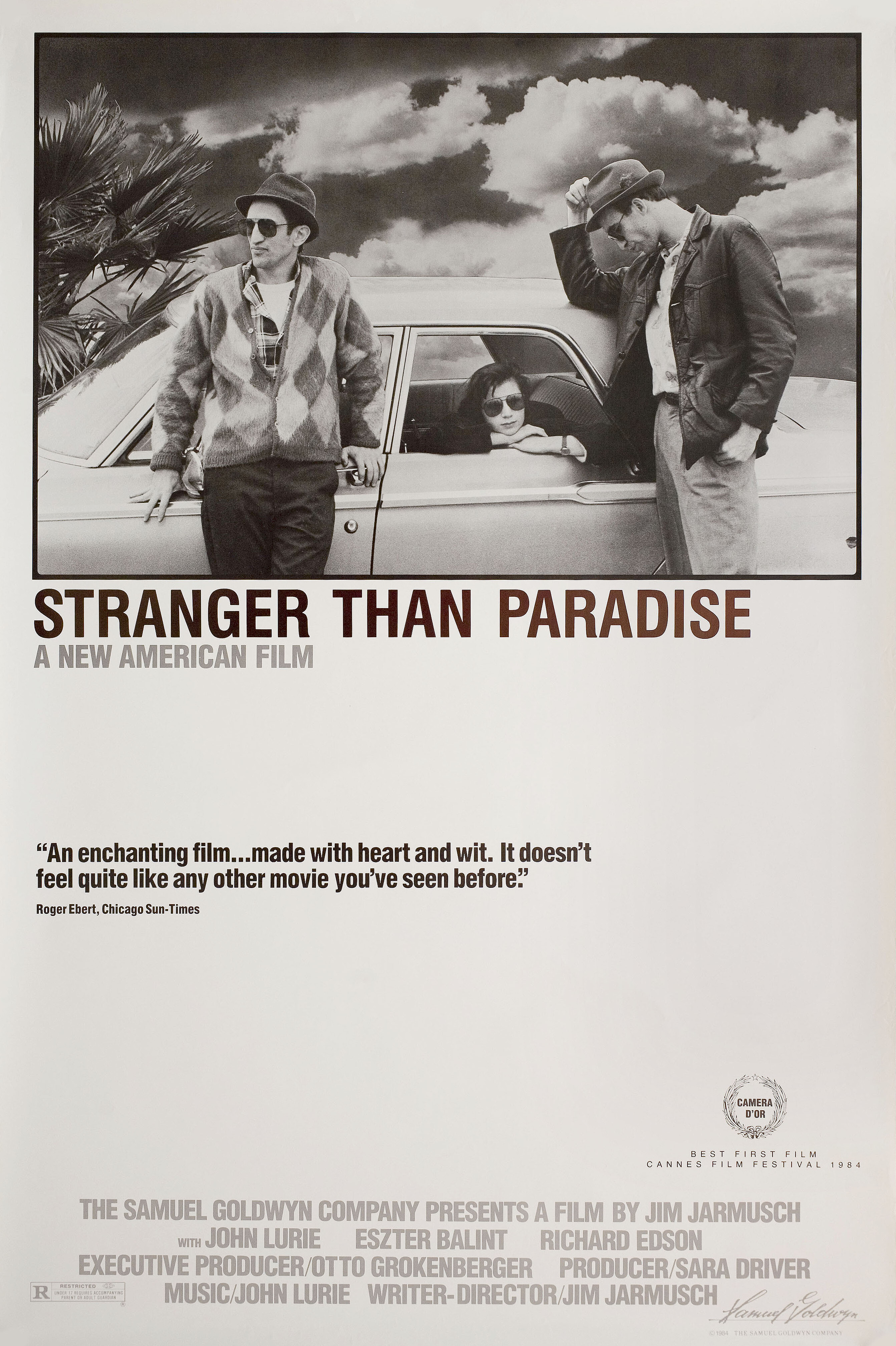 Более странно, чем в раю (Stranger Than Paradise, 1984), режиссёр Джим Джармуш, американский постер к фильму, 1984 год (1)