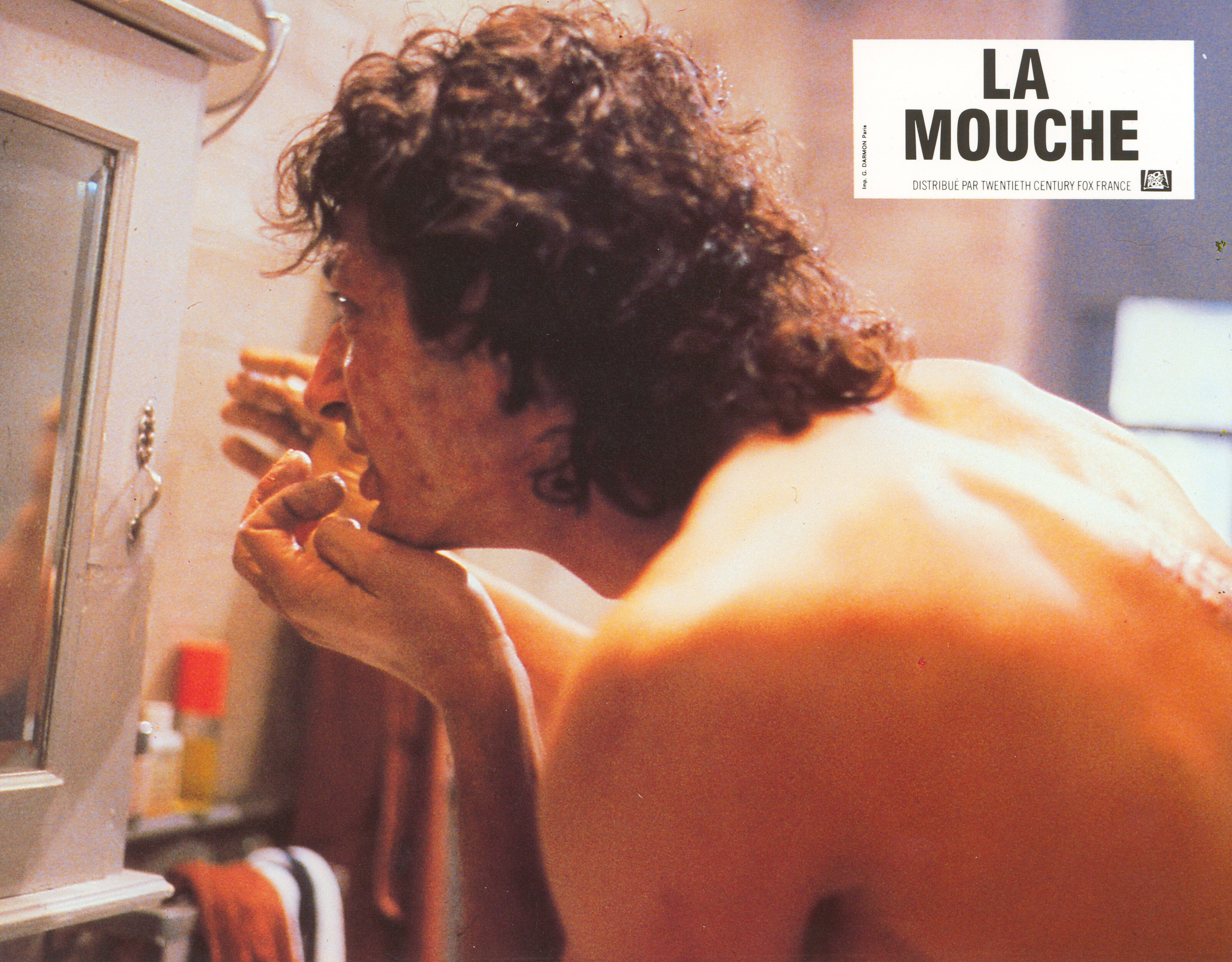 Муха (The Fly, 1986), режиссёр Дэвид Кроненберг, французский постер к фильму, 1987 год (6)