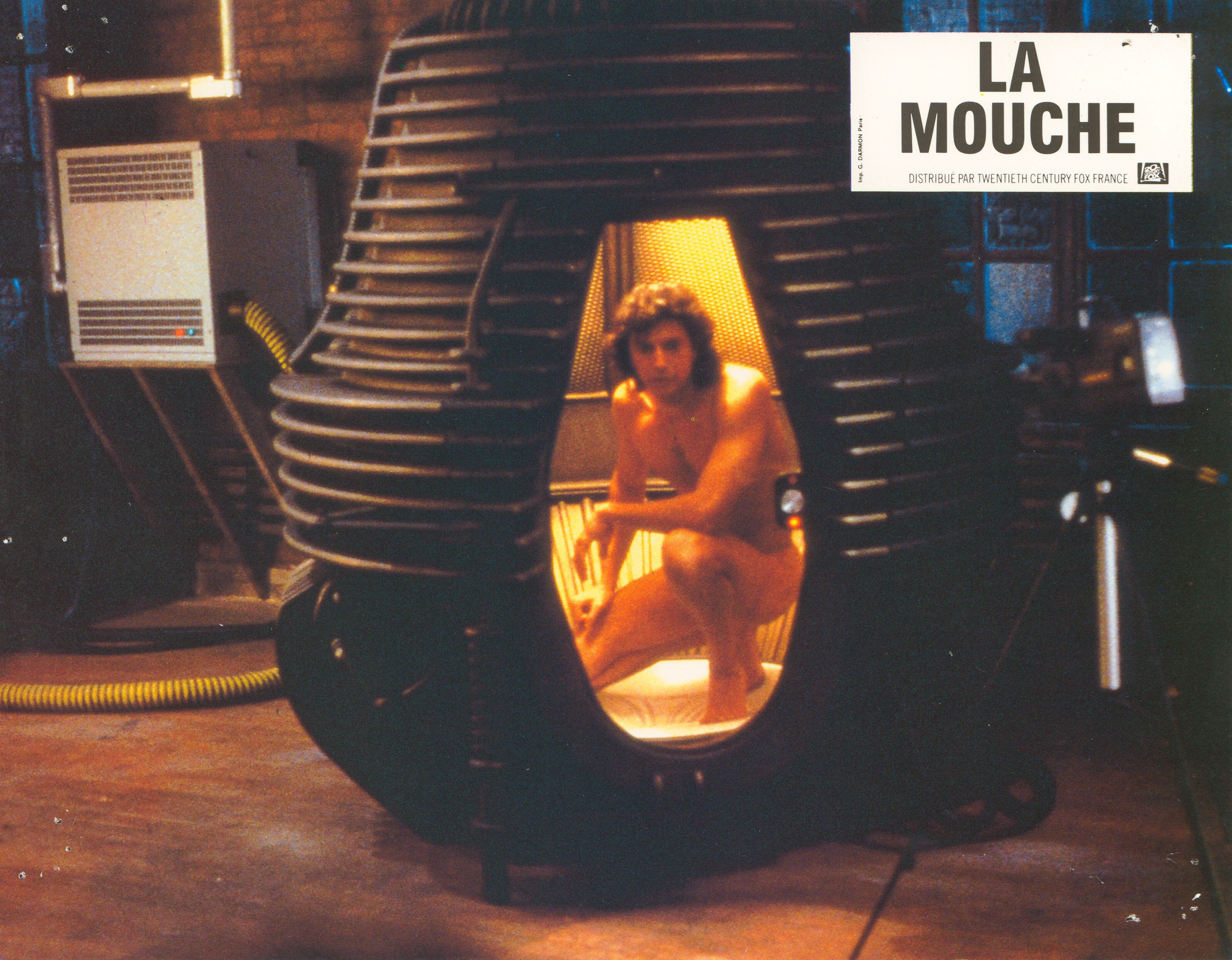 Муха (The Fly, 1986), режиссёр Дэвид Кроненберг, французский постер к фильму, 1987 год (3)