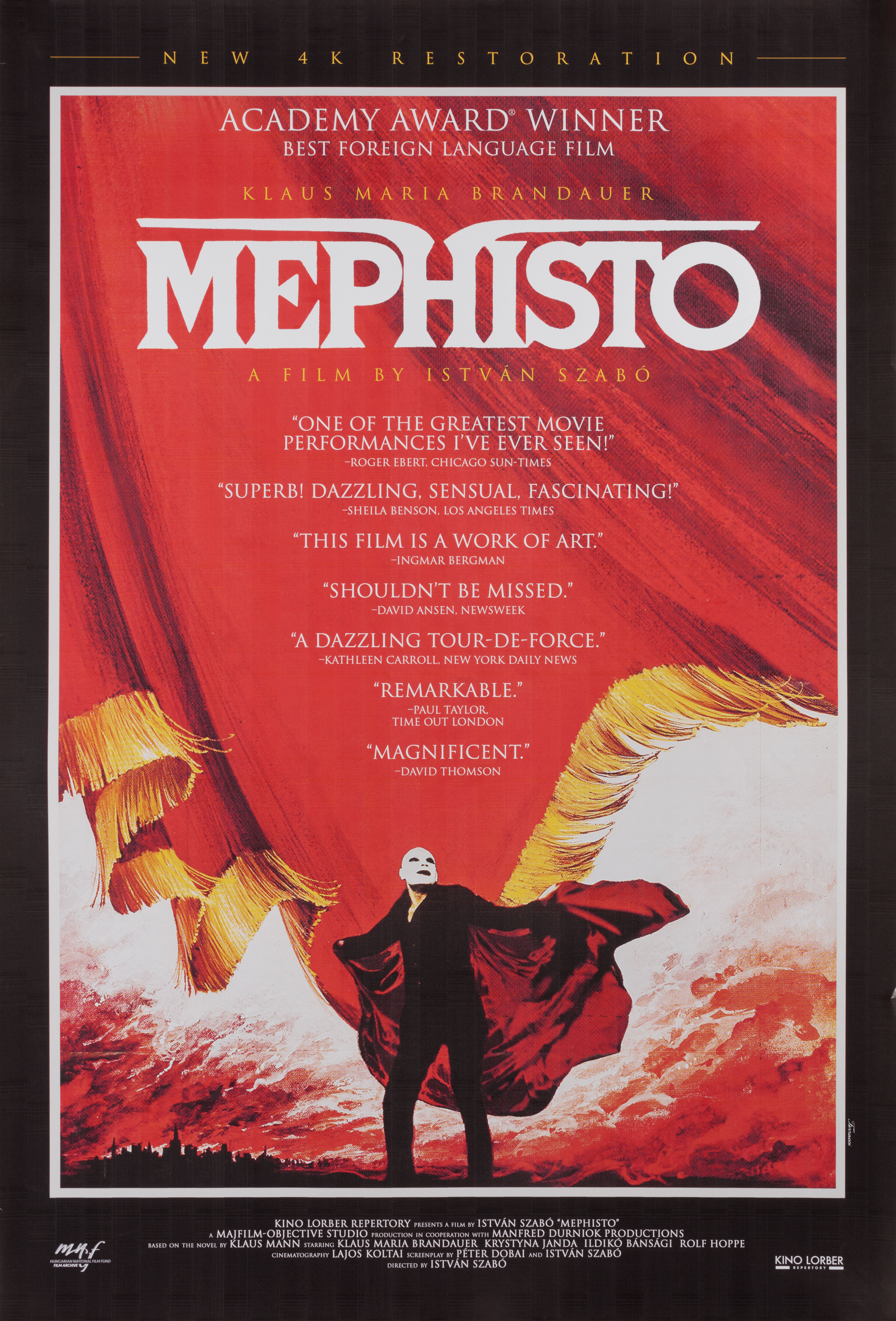 Мефисто (Mephisto, 1981), режиссёр Иштван Сабо, американский постер к фильму, 2020 год